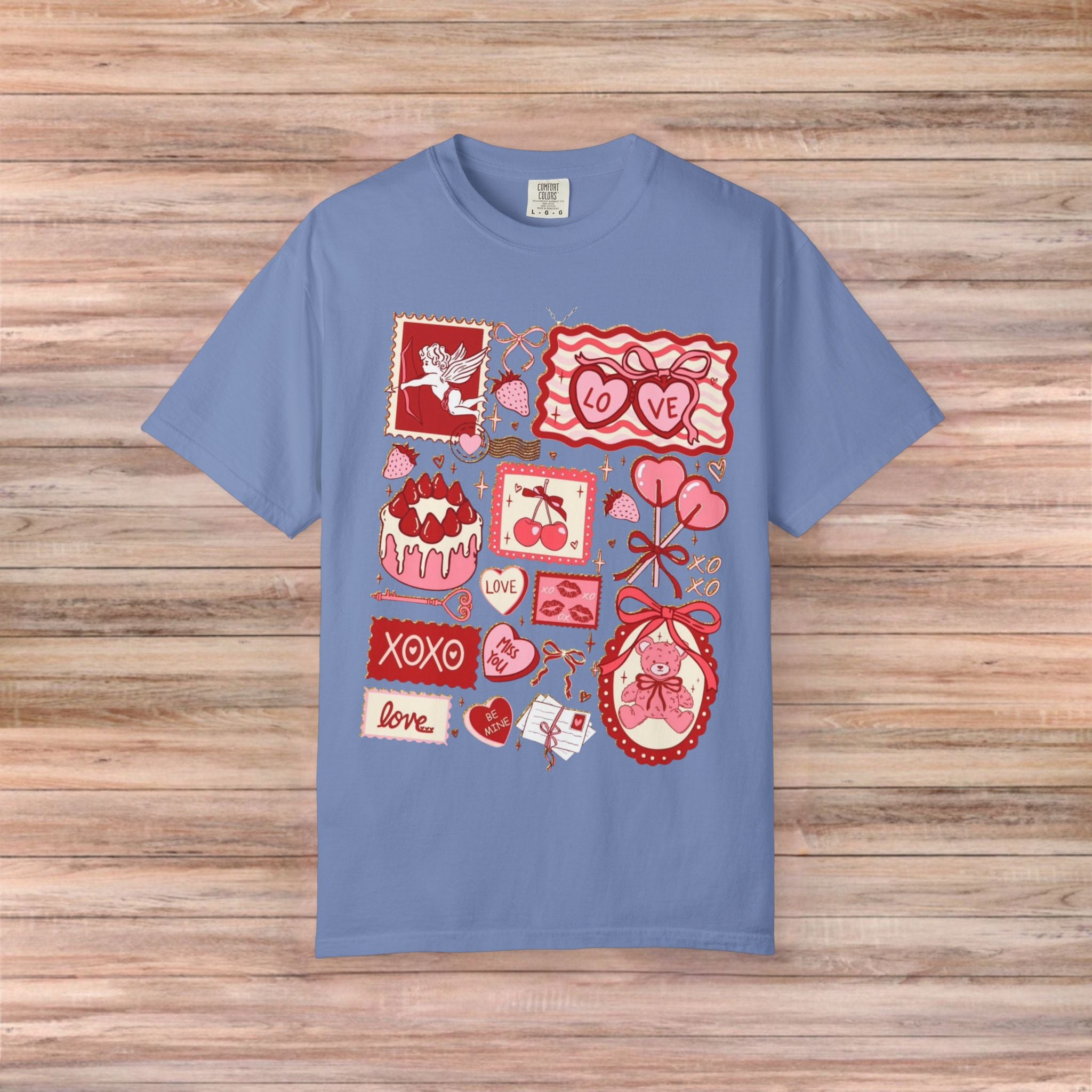 Valentines Vintage Card Post Tshirt