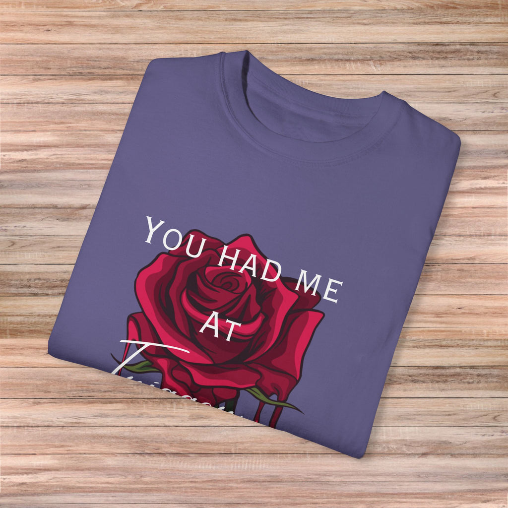 You Had Me at Trigger Warning Rose Tshirt