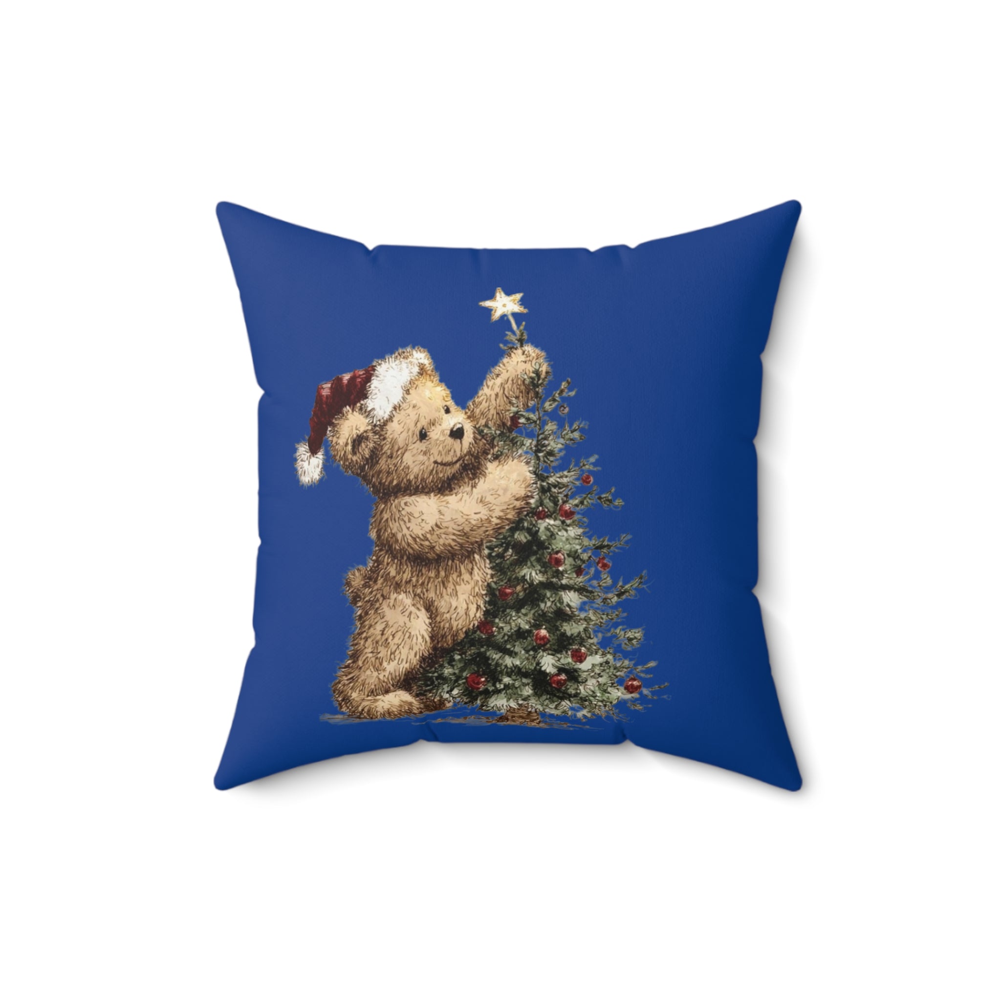 Christmas Teddy Bear Pillow