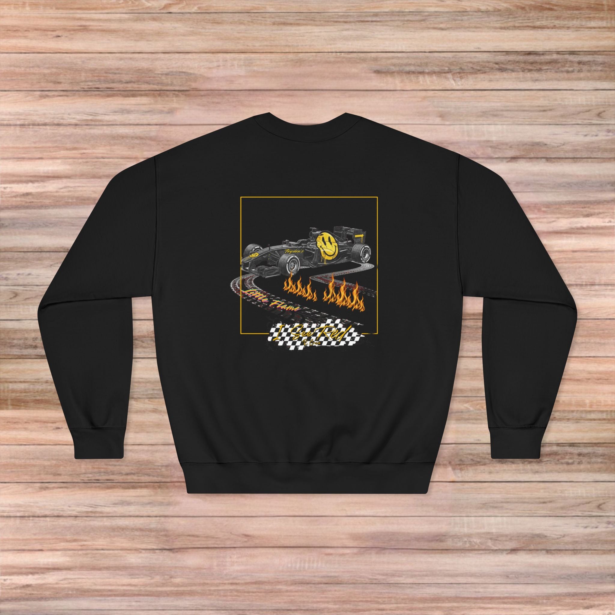 Tayden’s Little Flame Smily Face Car Sweater