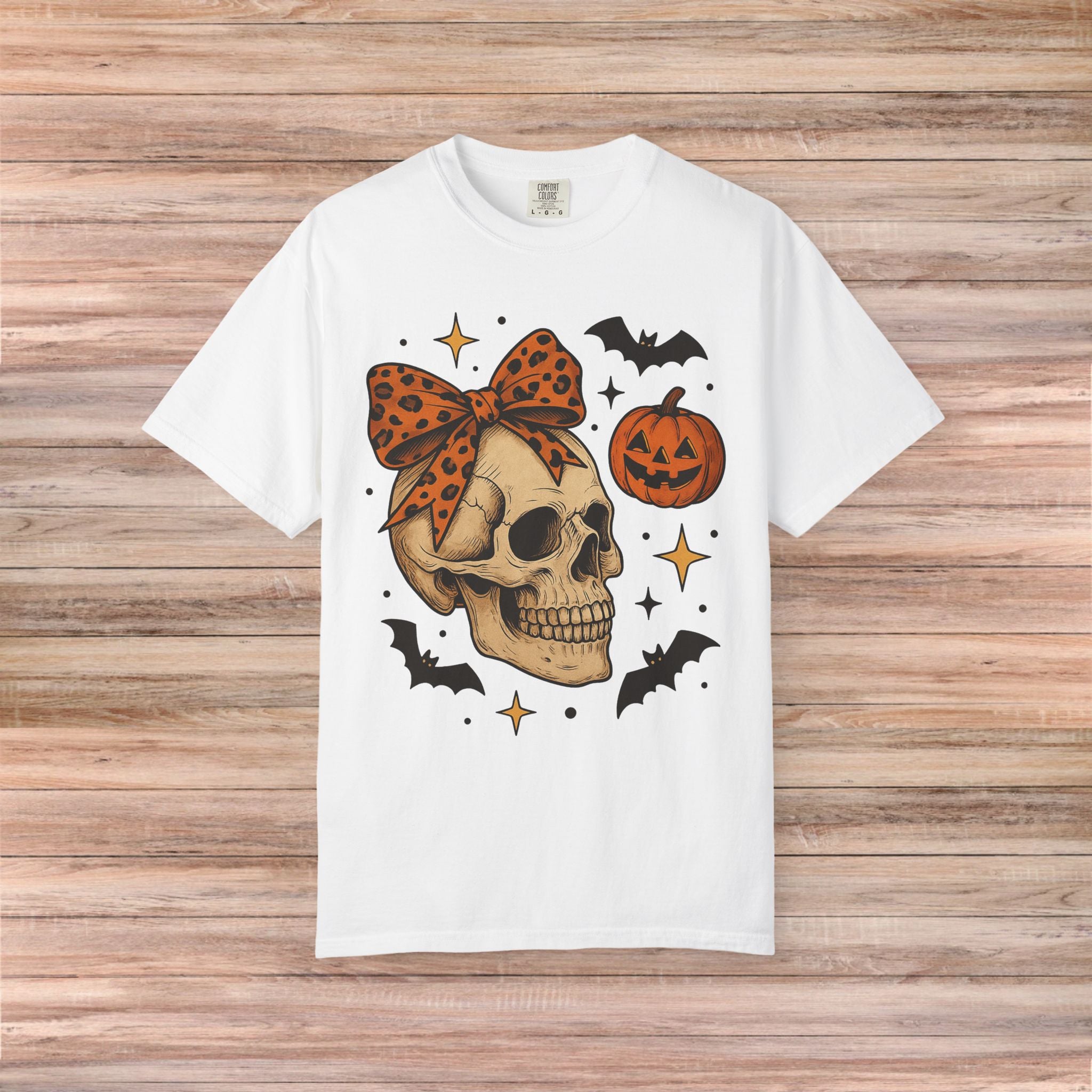 Halloween Pumpkin Skull Tshirt