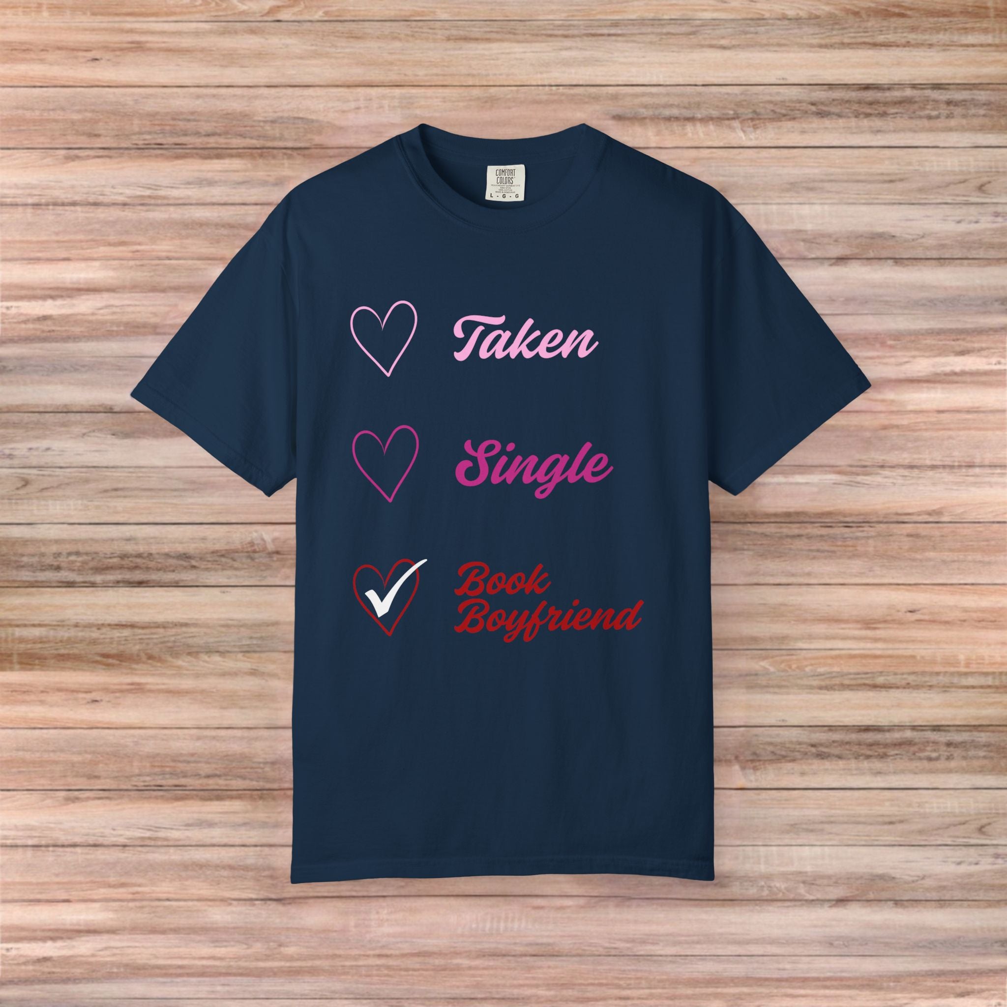 Checkbox Book Boyfriend Valentines Tshirt