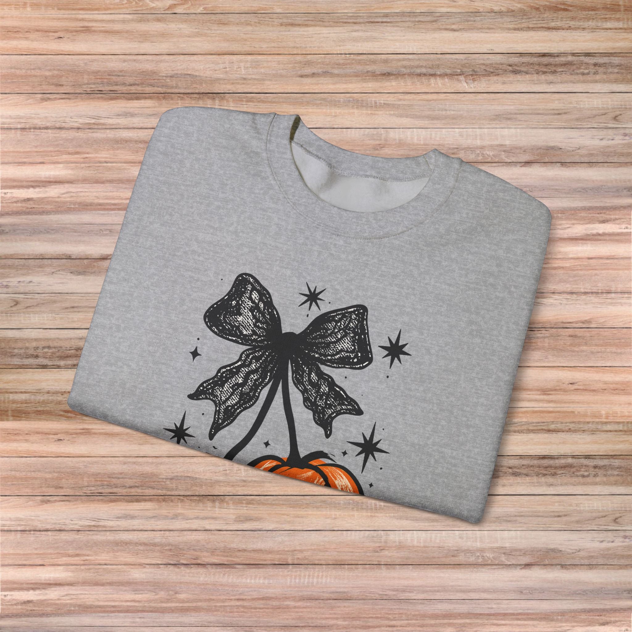 Bow Halloween Pumpkin Sweater