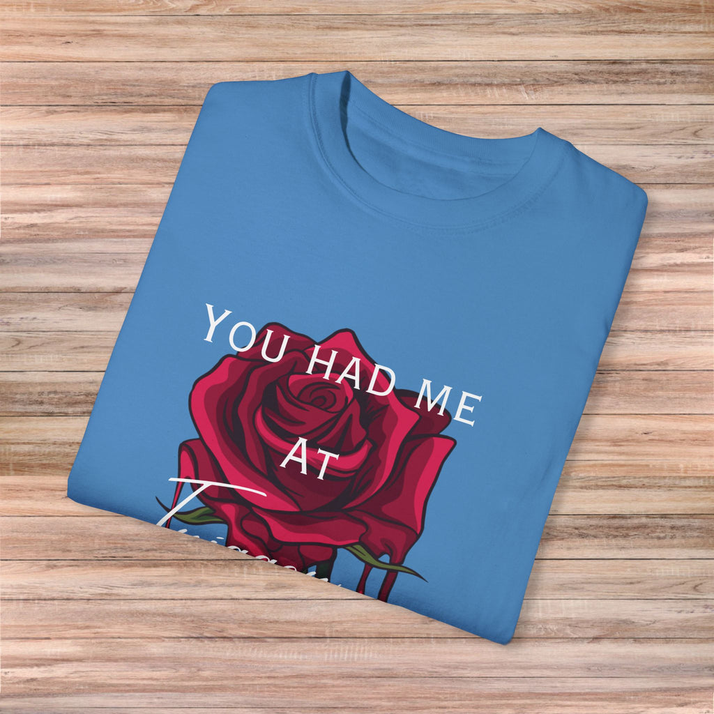You Had Me at Trigger Warning Rose Tshirt