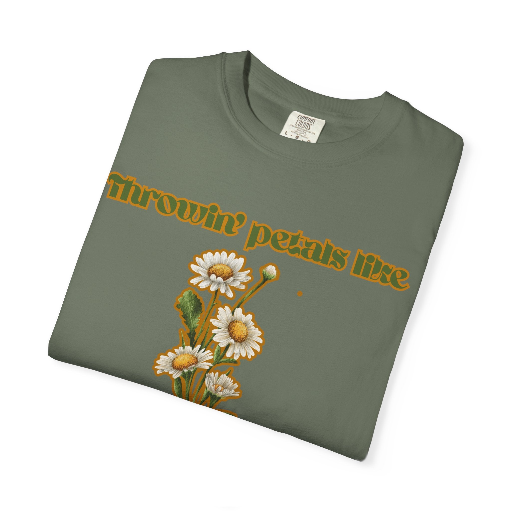 throwin petals t shirt