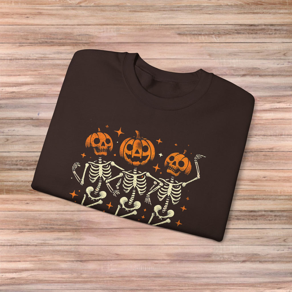 Pumpkin Skeleton Friends Sweater