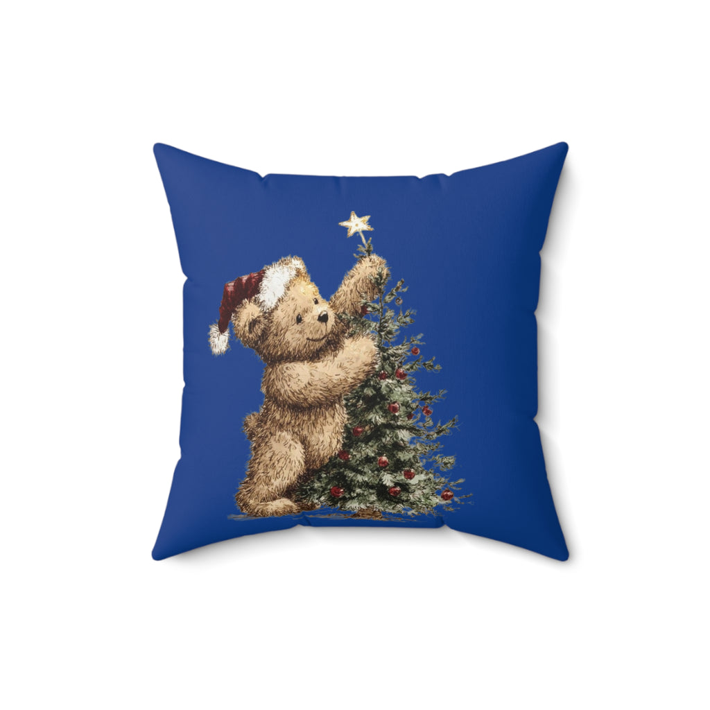 Christmas Teddy Bear Pillow