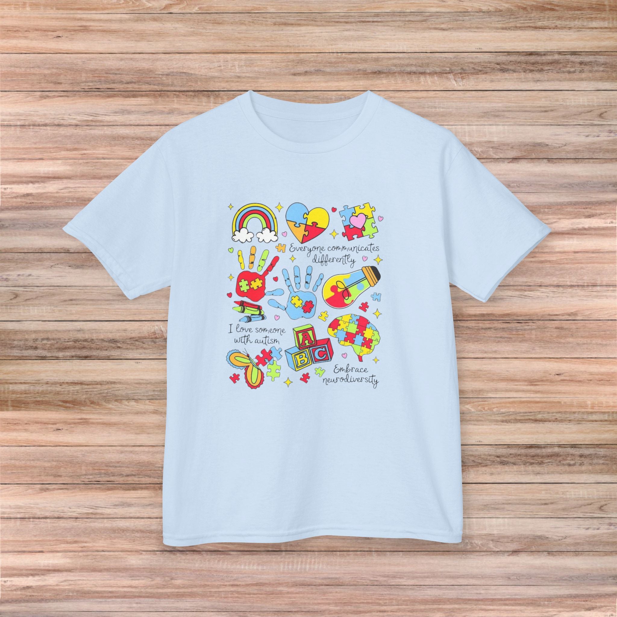 I Love Someone with Autism Youth Tshirt