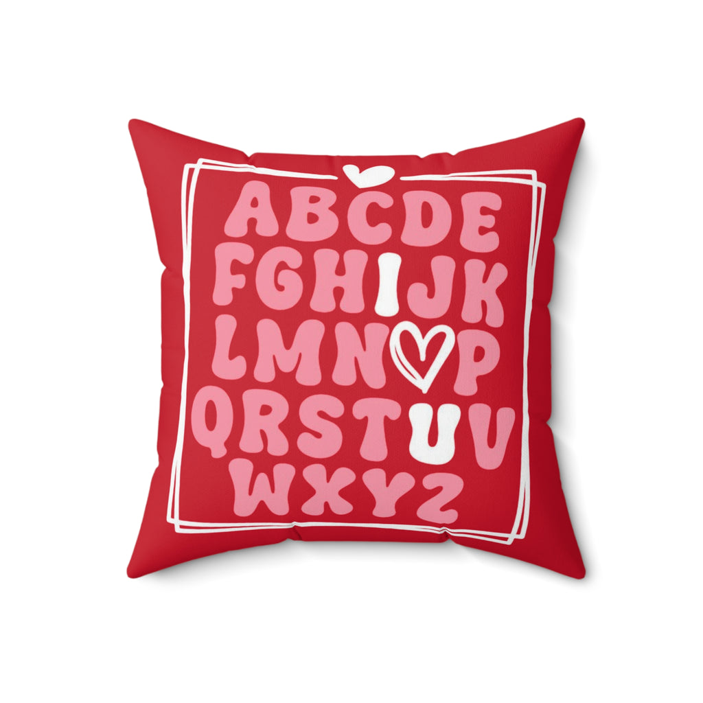 I ♡ you Alphabet  Pillow