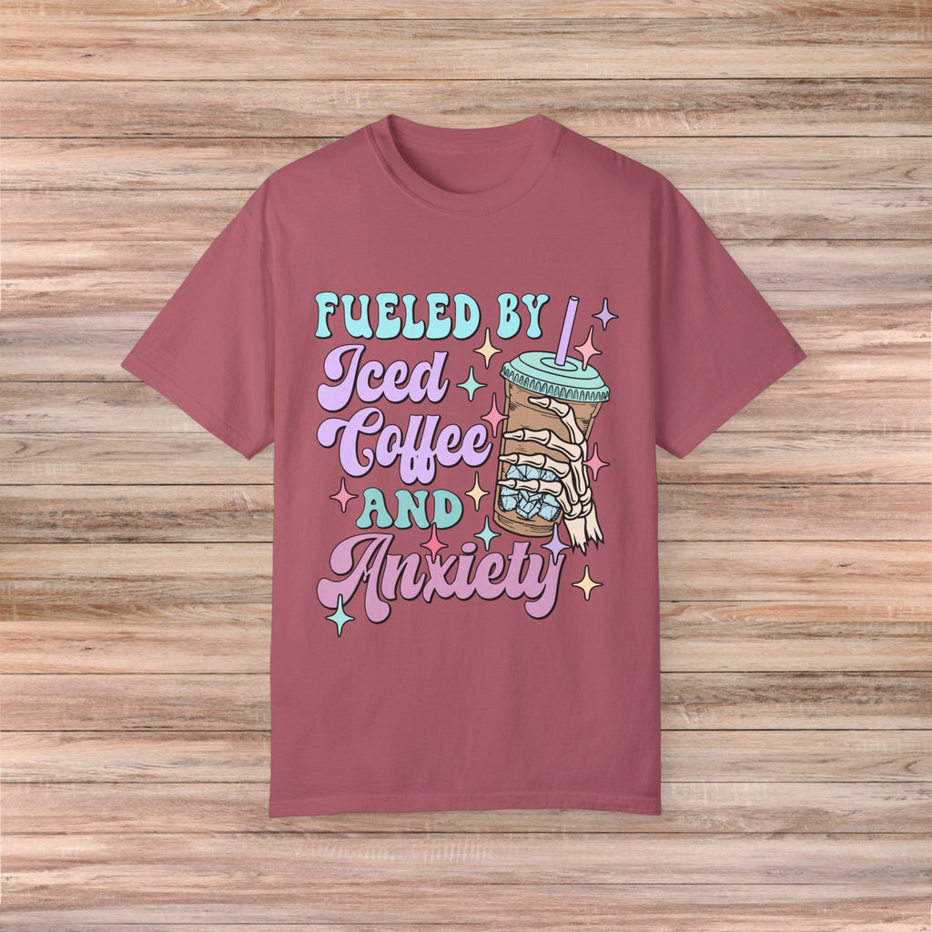Fueled by Iced Coffee and Anxiety Tshirt
