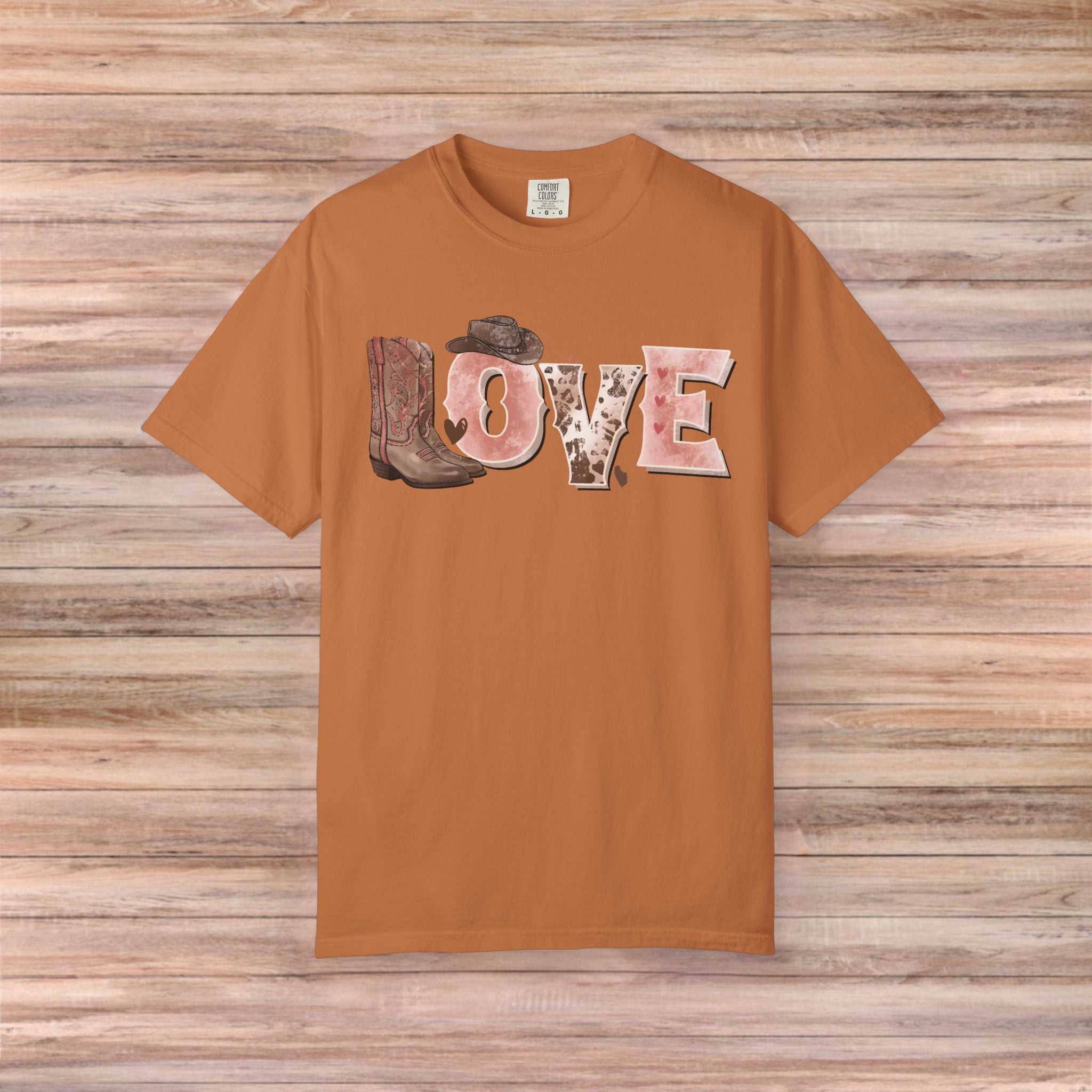 LOVE Cowboy boots Tshirt