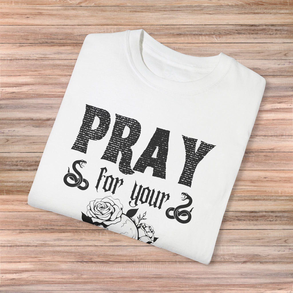 Pray for Your Enemies Skull Tshirt