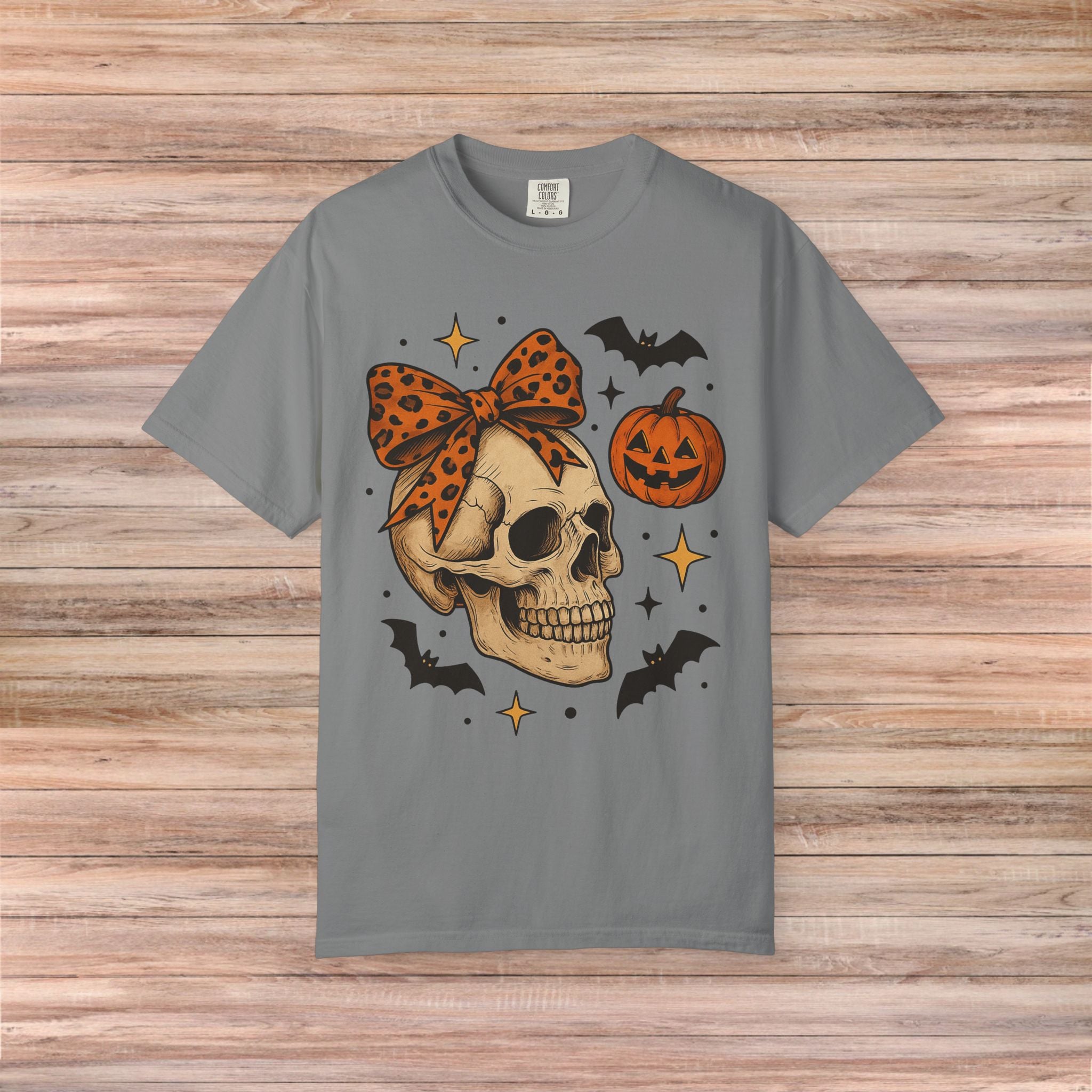 Halloween Pumpkin Skull Tshirt