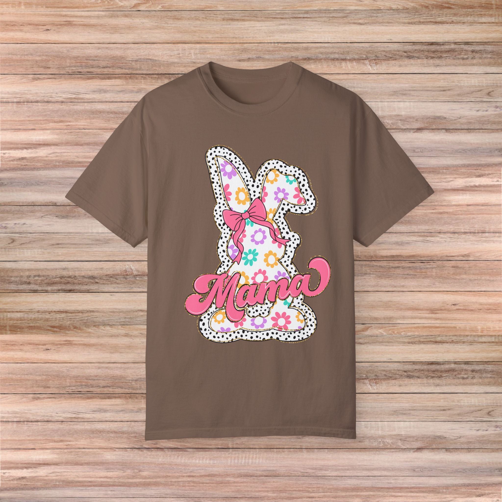 Floral Bunny Mama Tshirt
