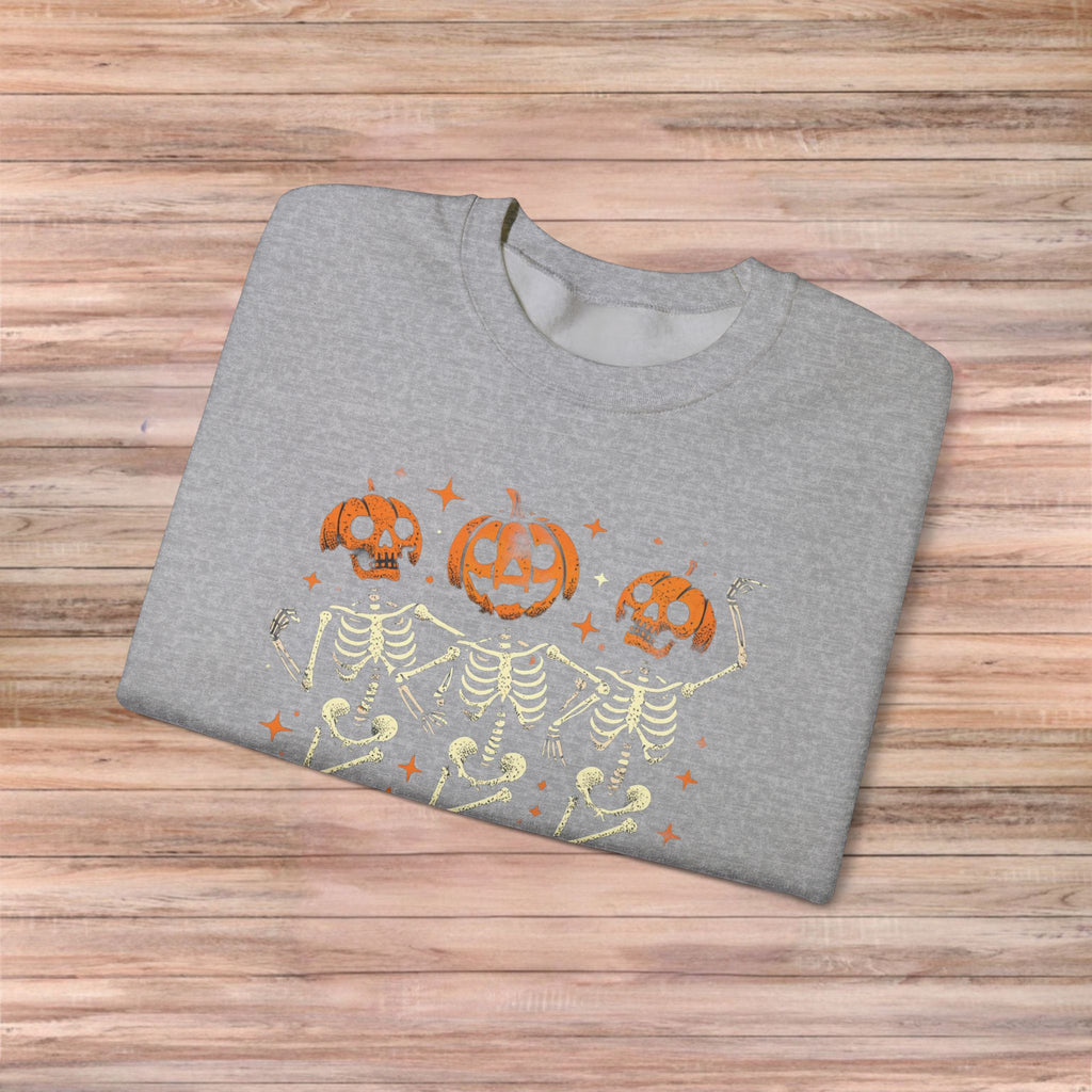 Pumpkin Skeleton Friends Sweater