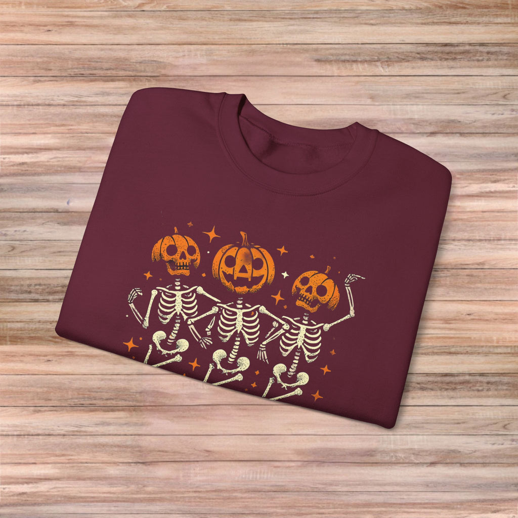 Pumpkin Skeleton Friends Sweater
