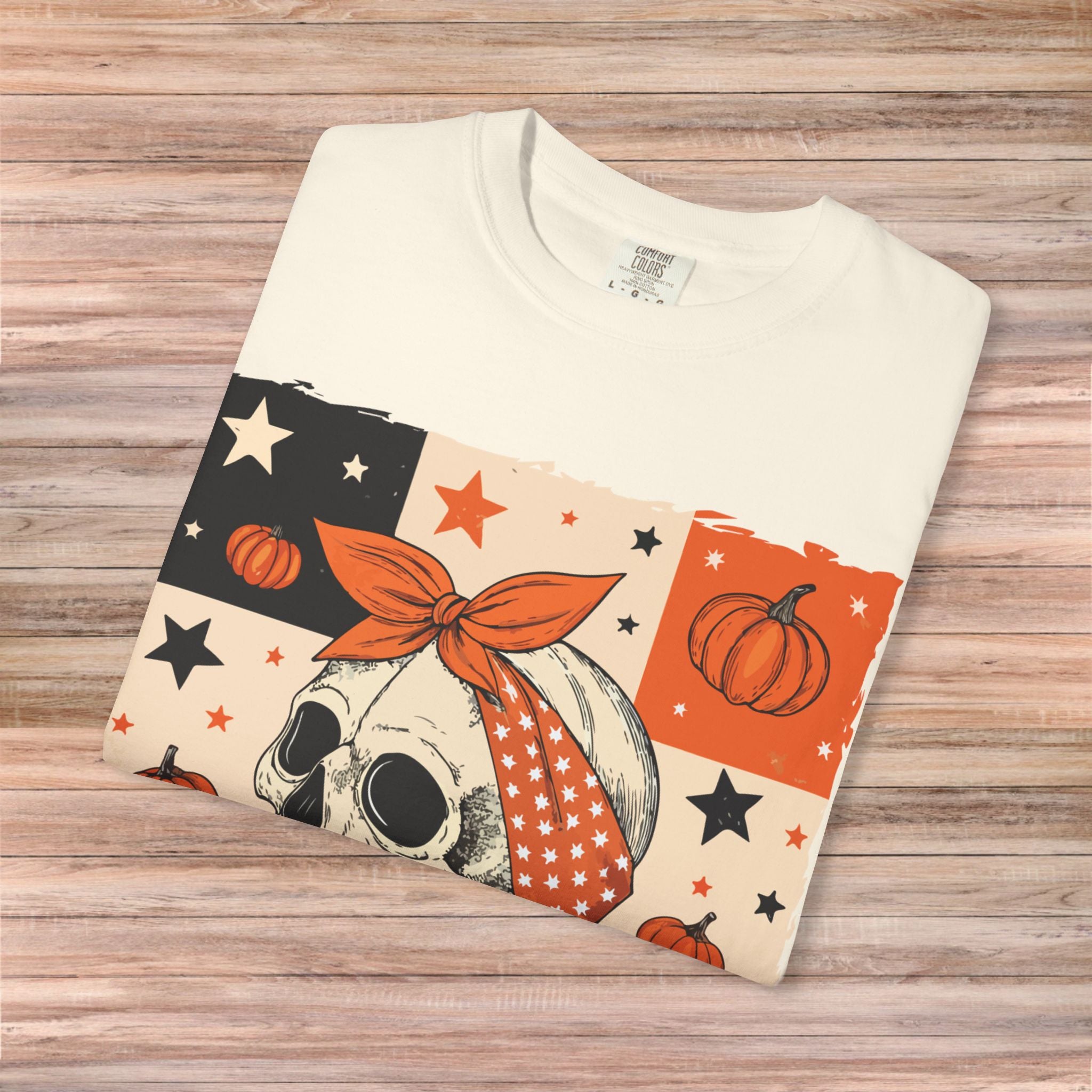 Vintage Halloween Skull Tshirt