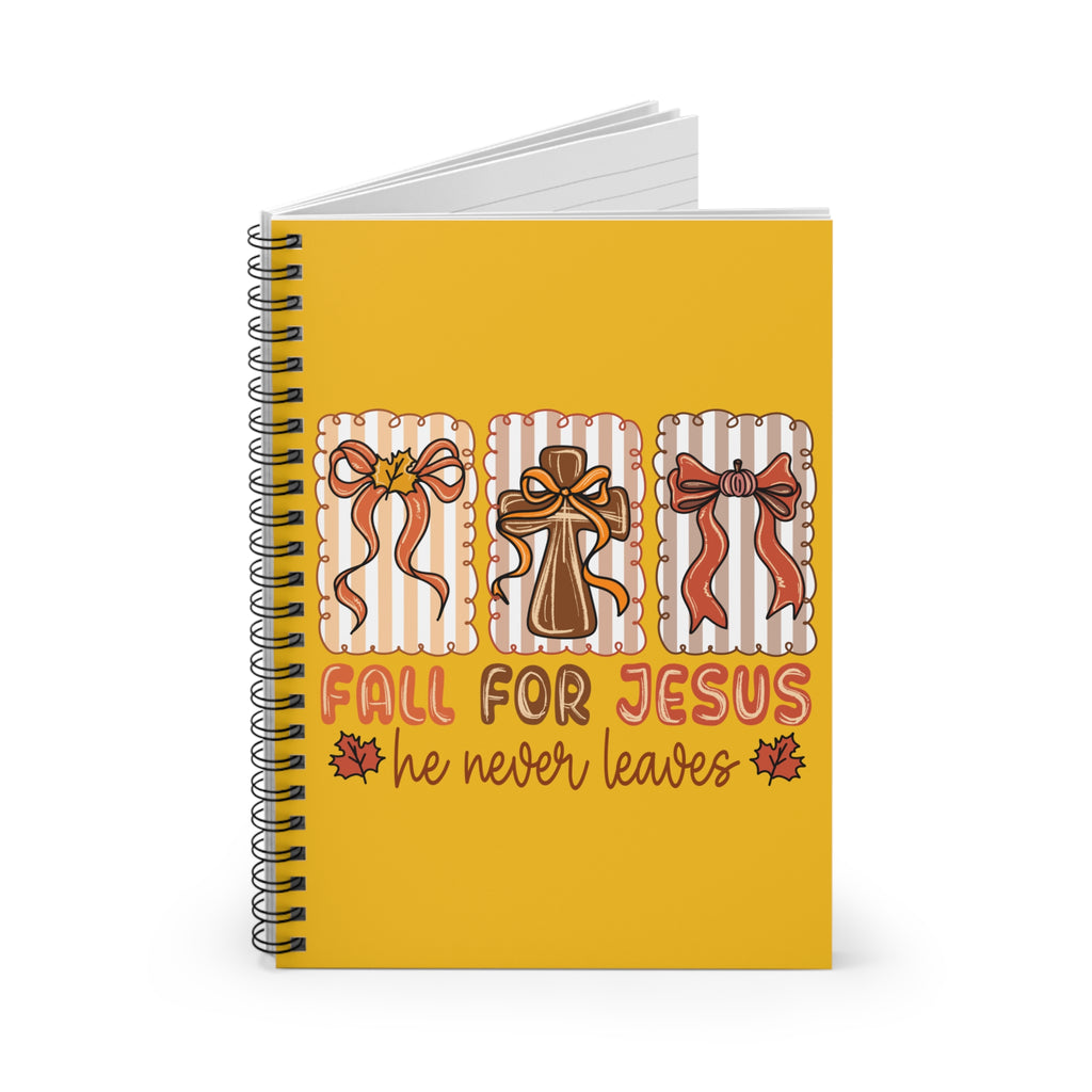Fall for Jesus Spiral Notebook