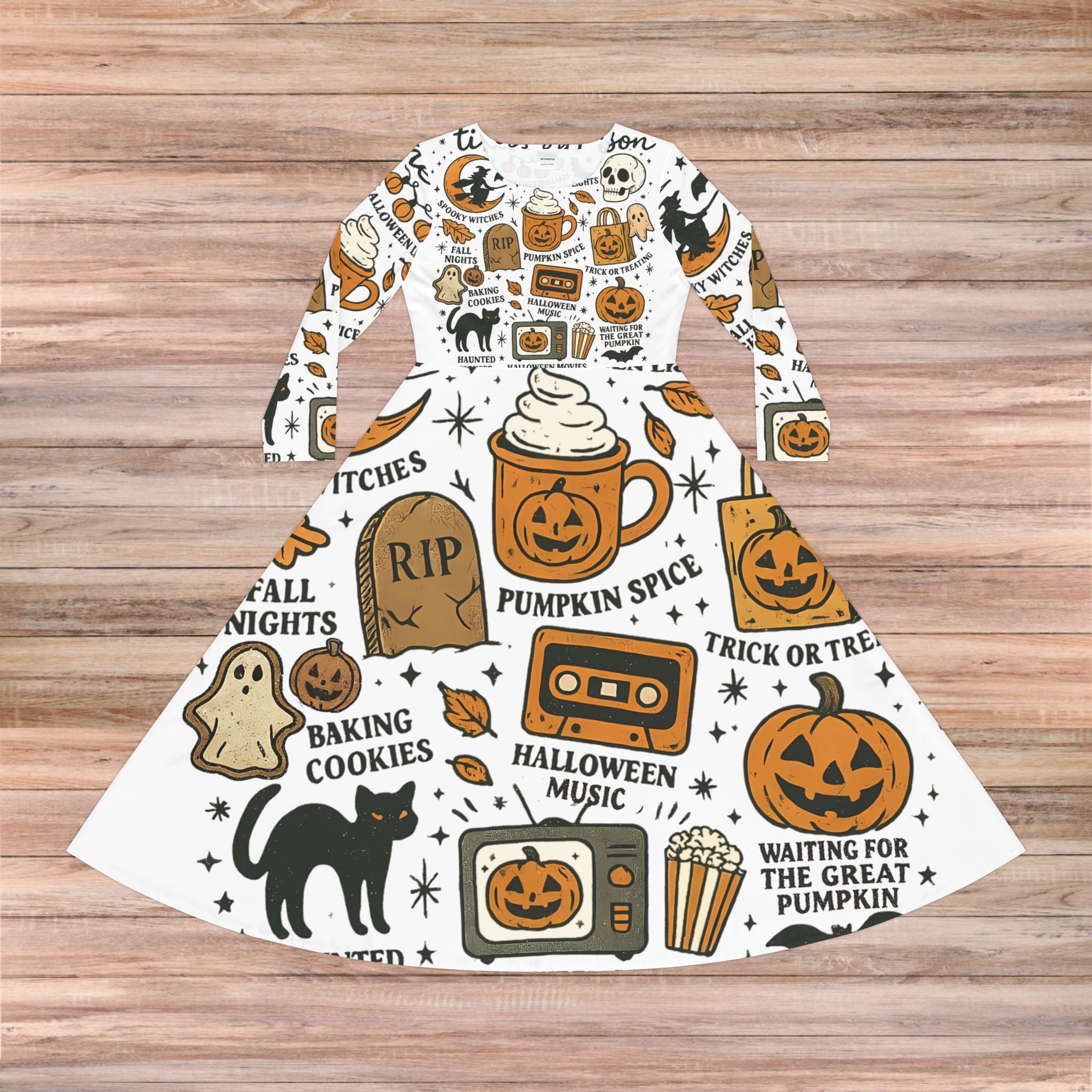 Halloween Pumpkin Spice Dress
