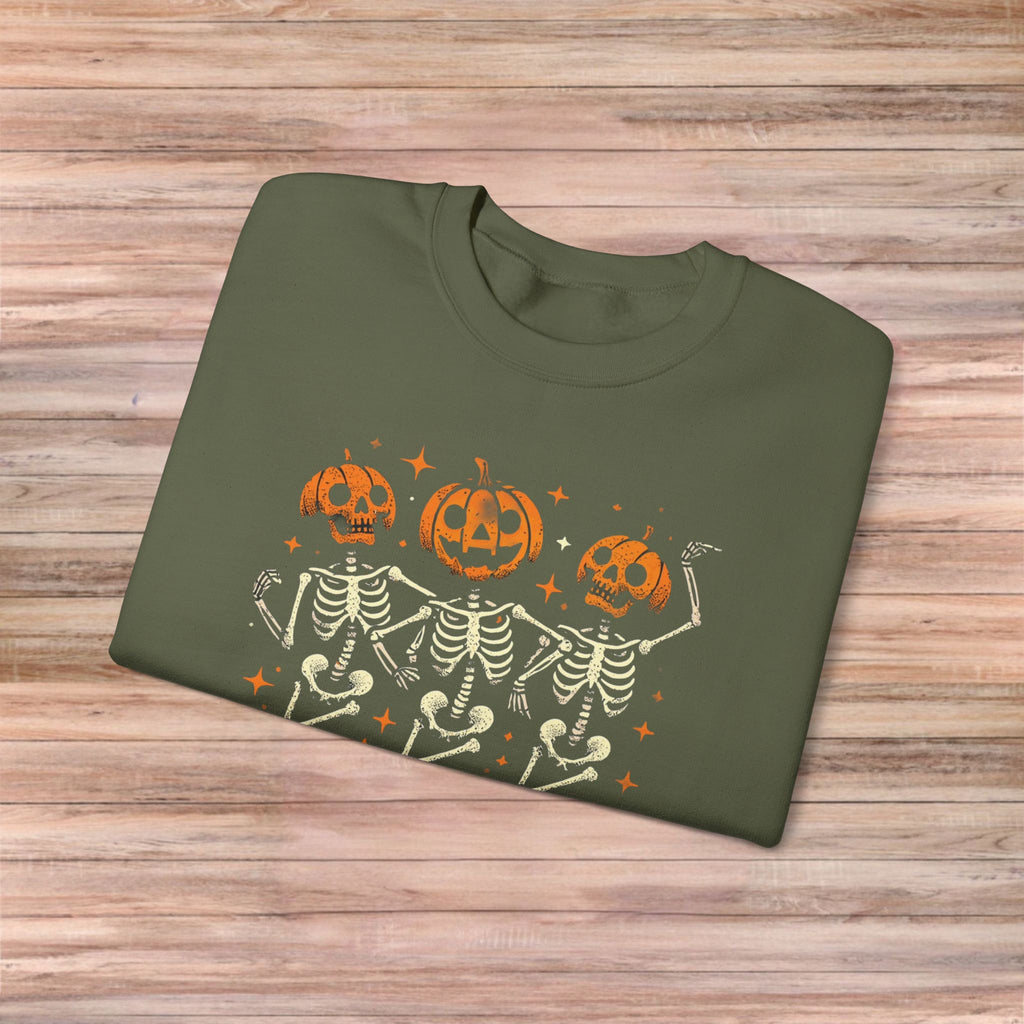 Pumpkin Skeleton Friends Sweater