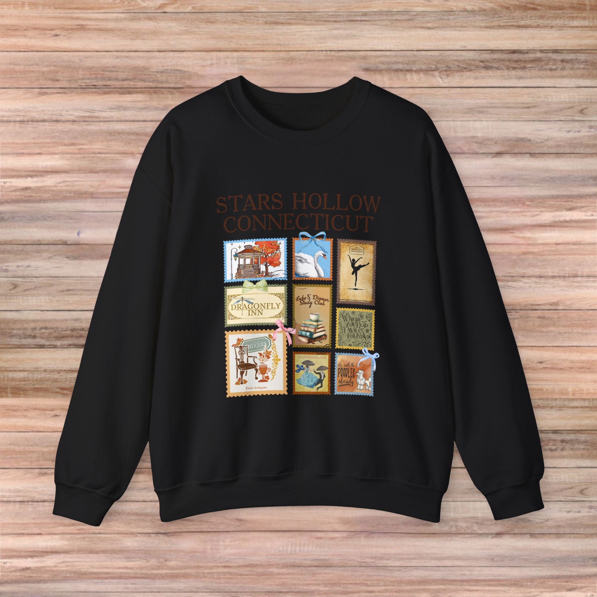 Stars Hollow Connecticut Post Stamp Sweater