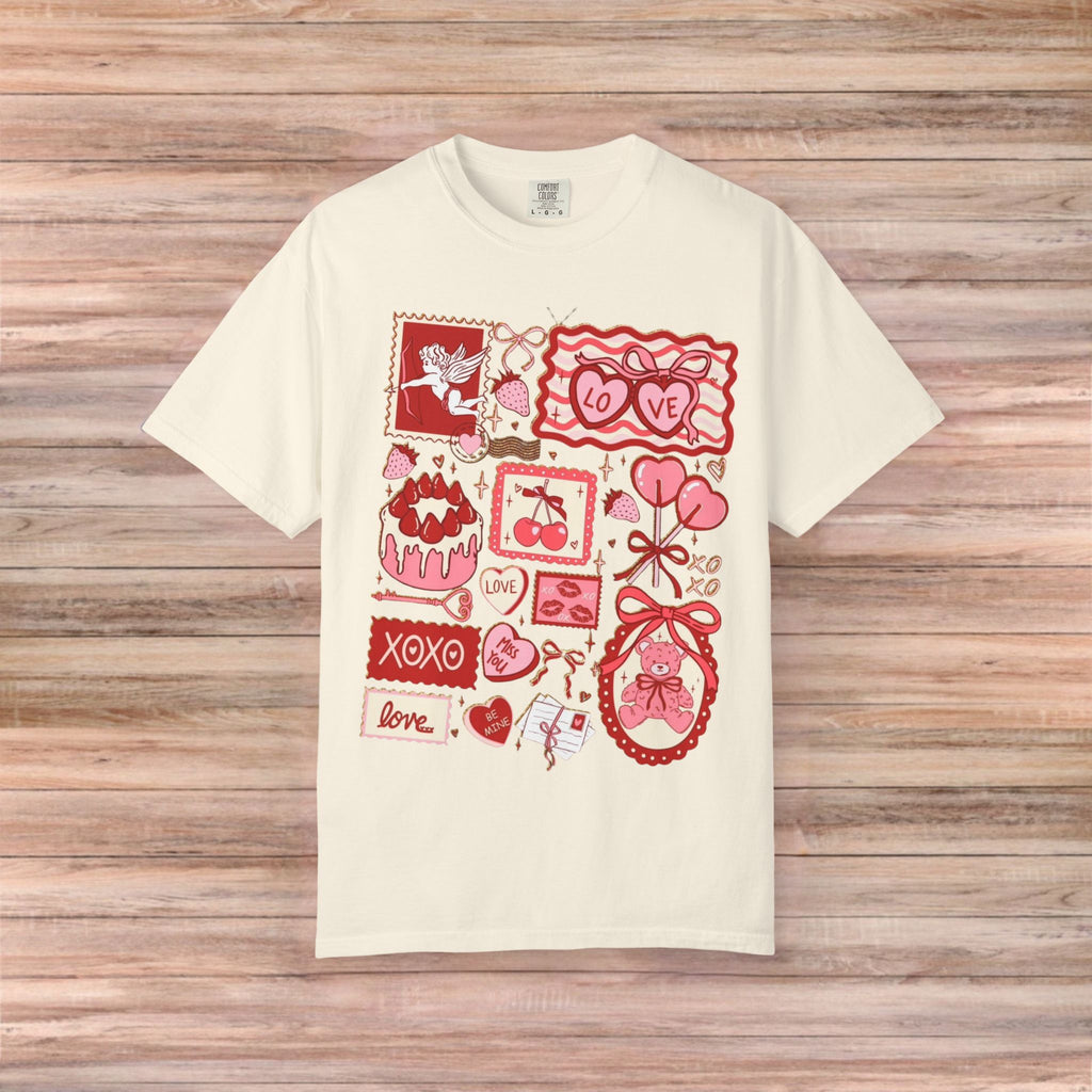 Valentines Vintage Card Post Tshirt