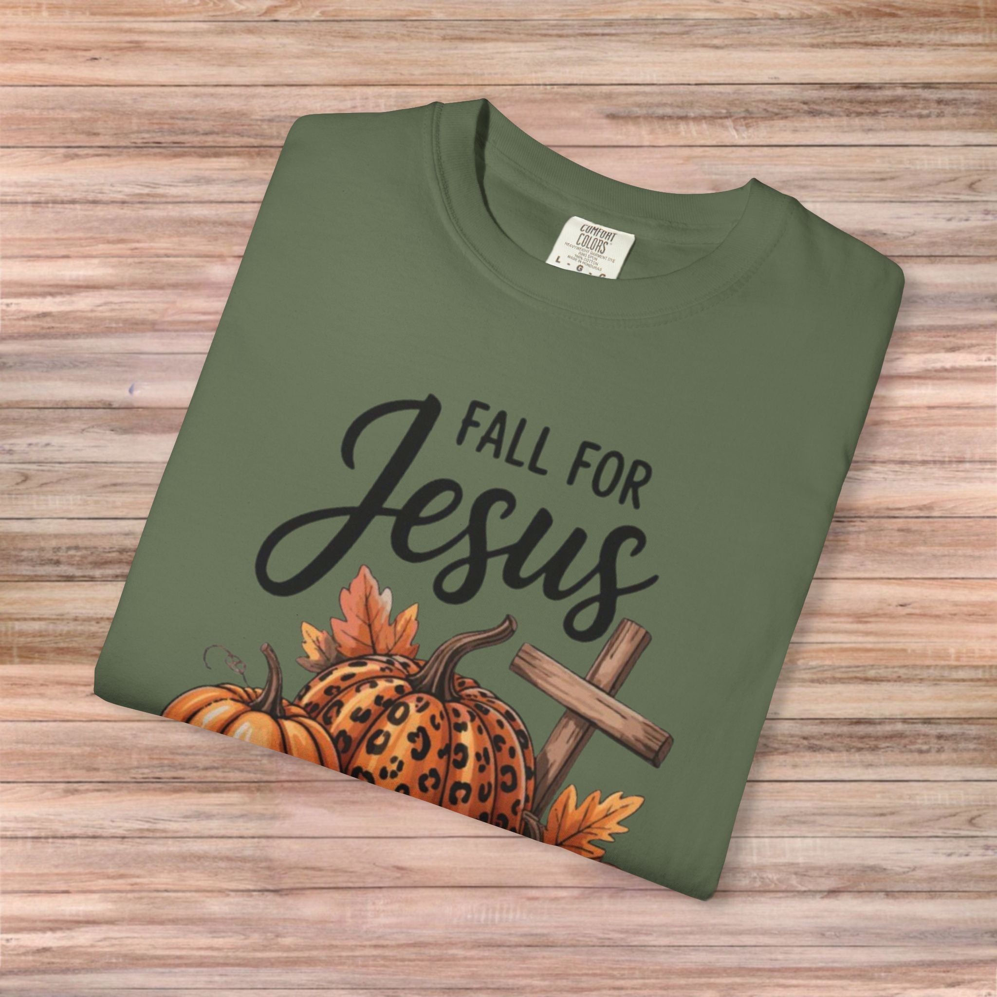 Fall For Jesus He Never Leaves Tshirt