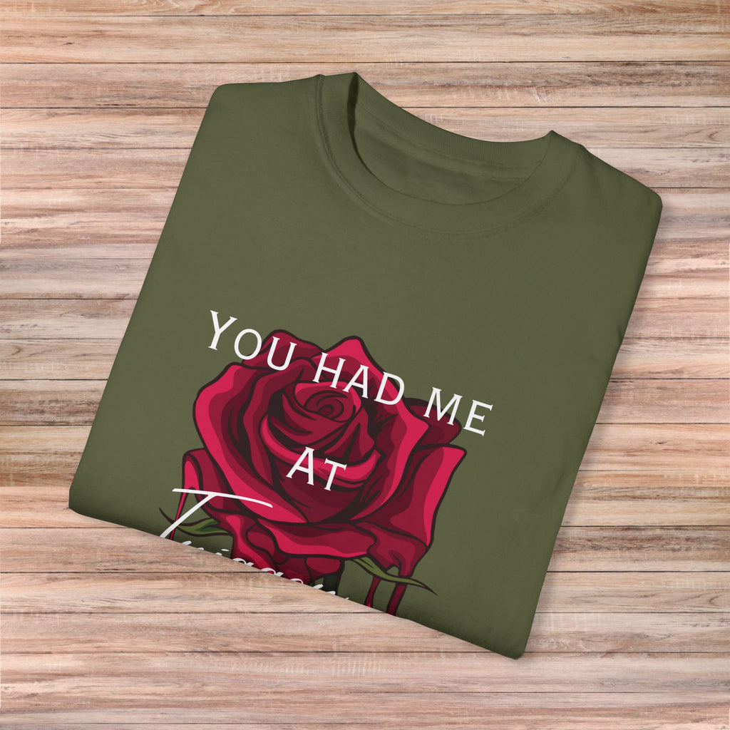 You Had Me at Trigger Warning Rose Tshirt