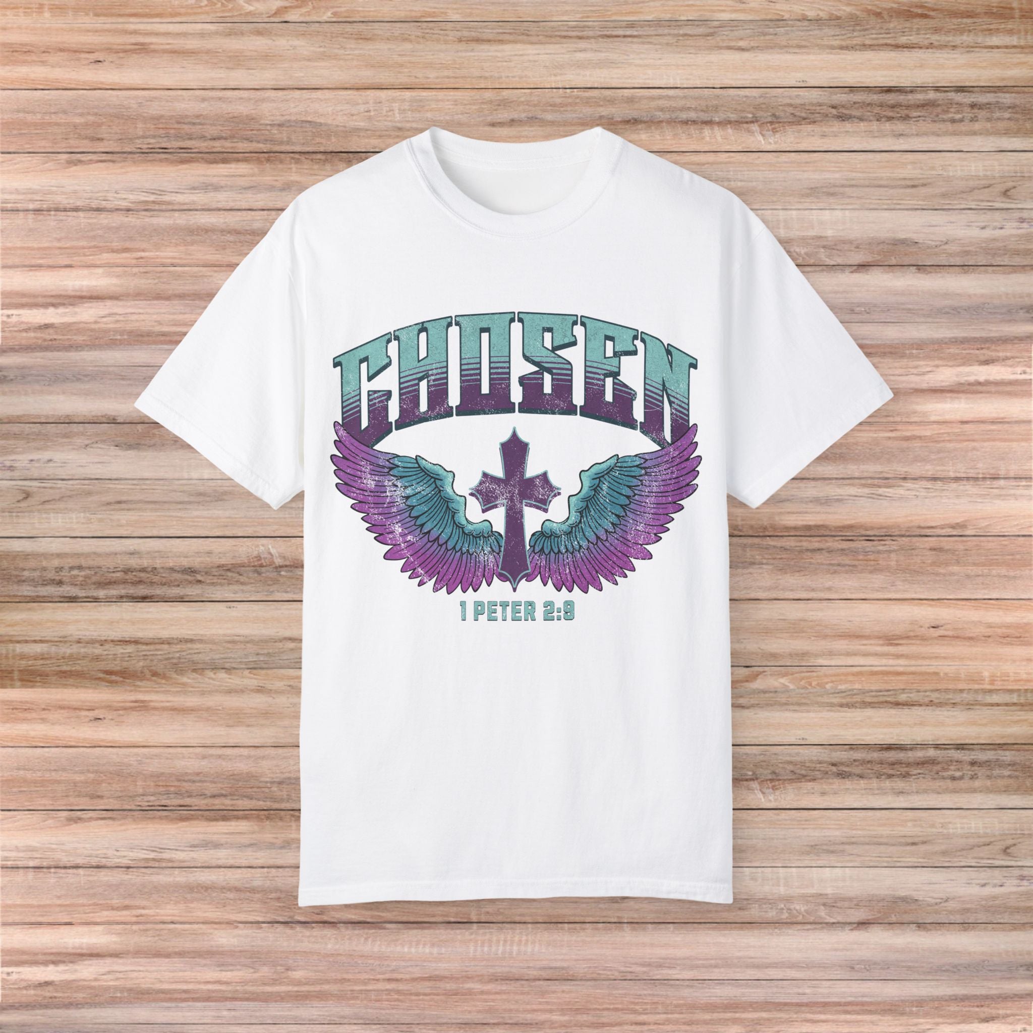 Chosen' with Wings & Cross Tshirt
