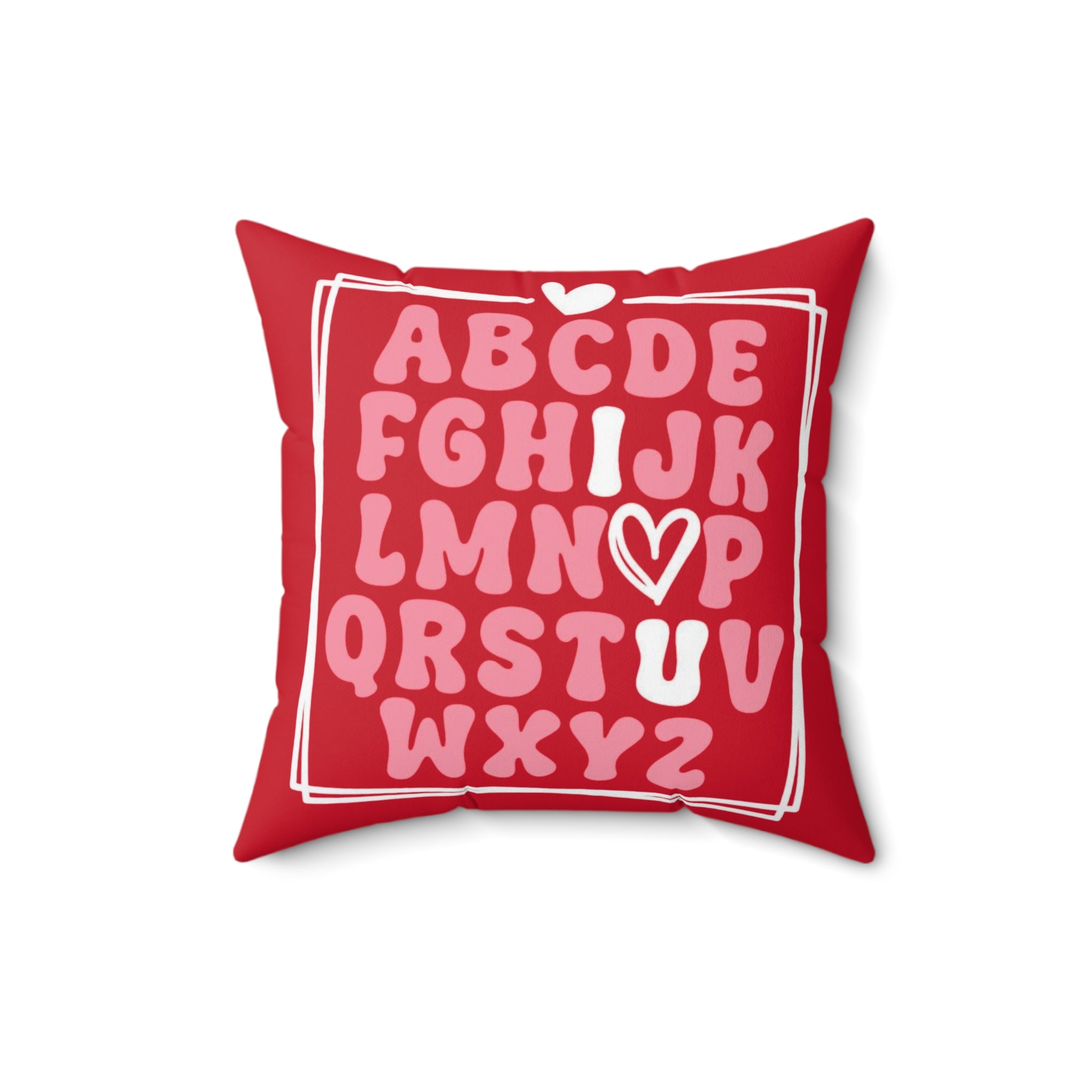 I ♡ you Alphabet  Pillow