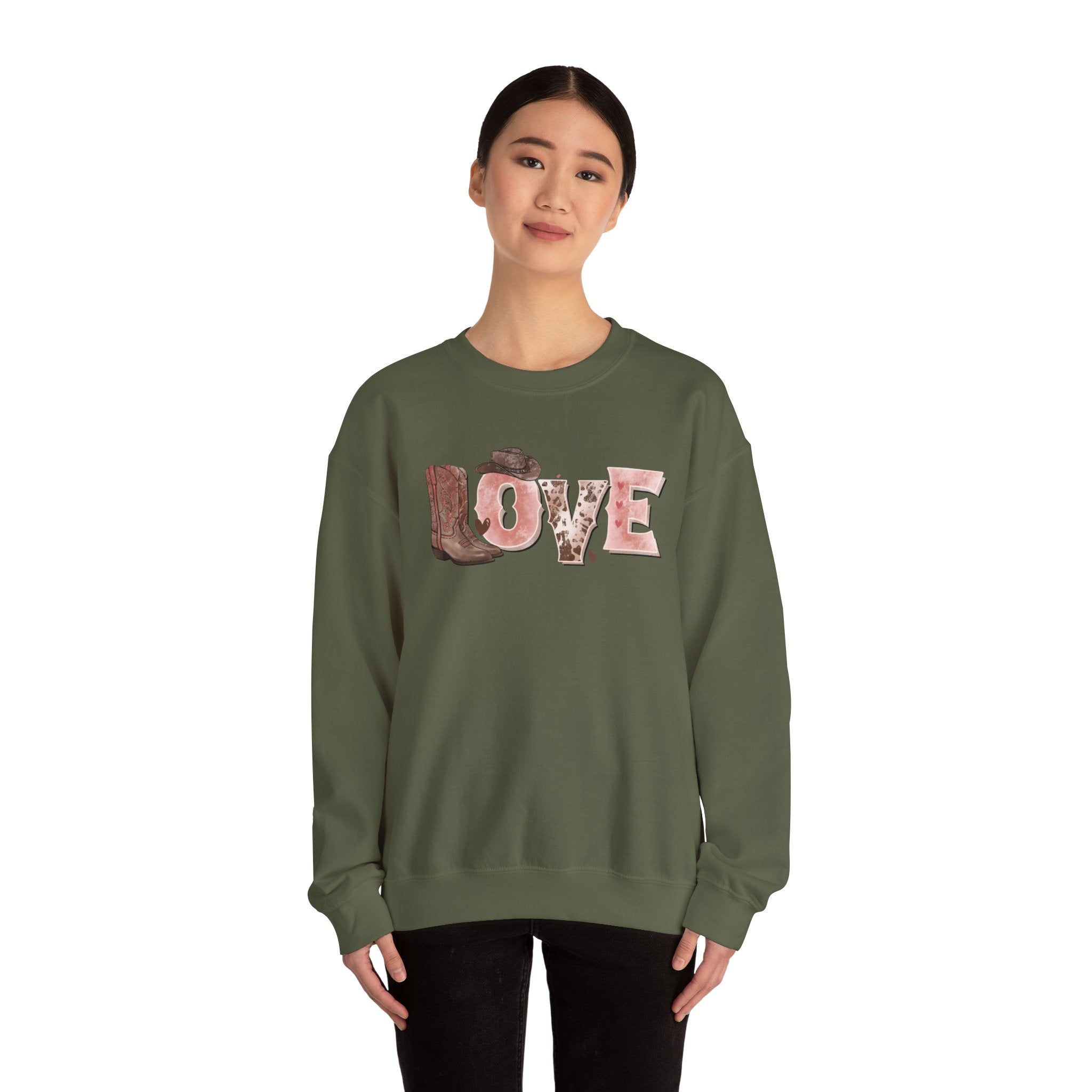 LOVE Cowboy boots Sweater