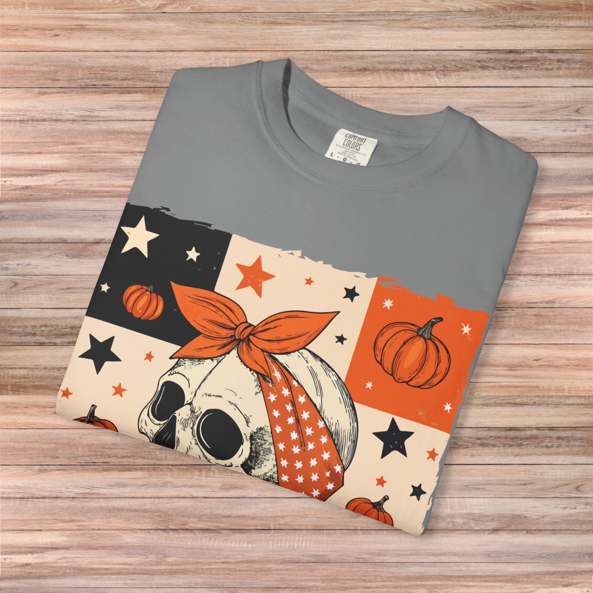Vintage Halloween Skull Tshirt