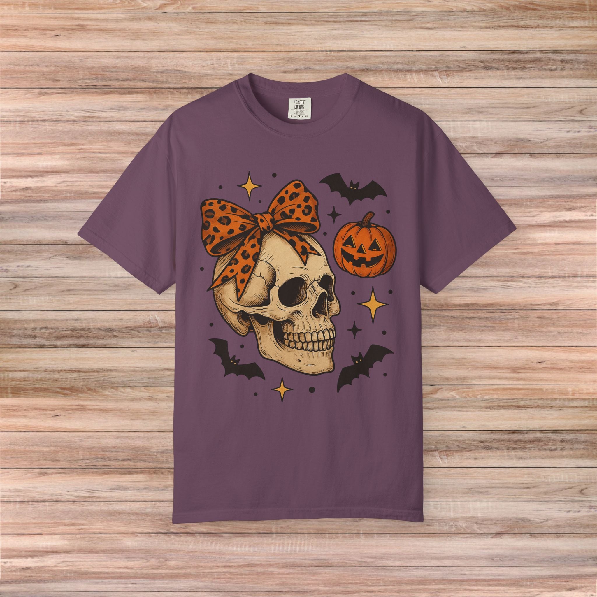 Halloween Pumpkin Skull Tshirt
