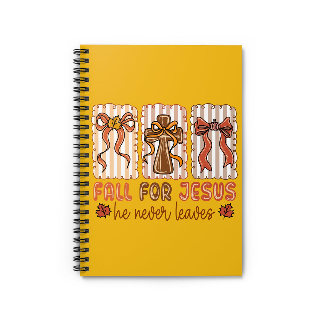 Fall for Jesus Spiral Notebook