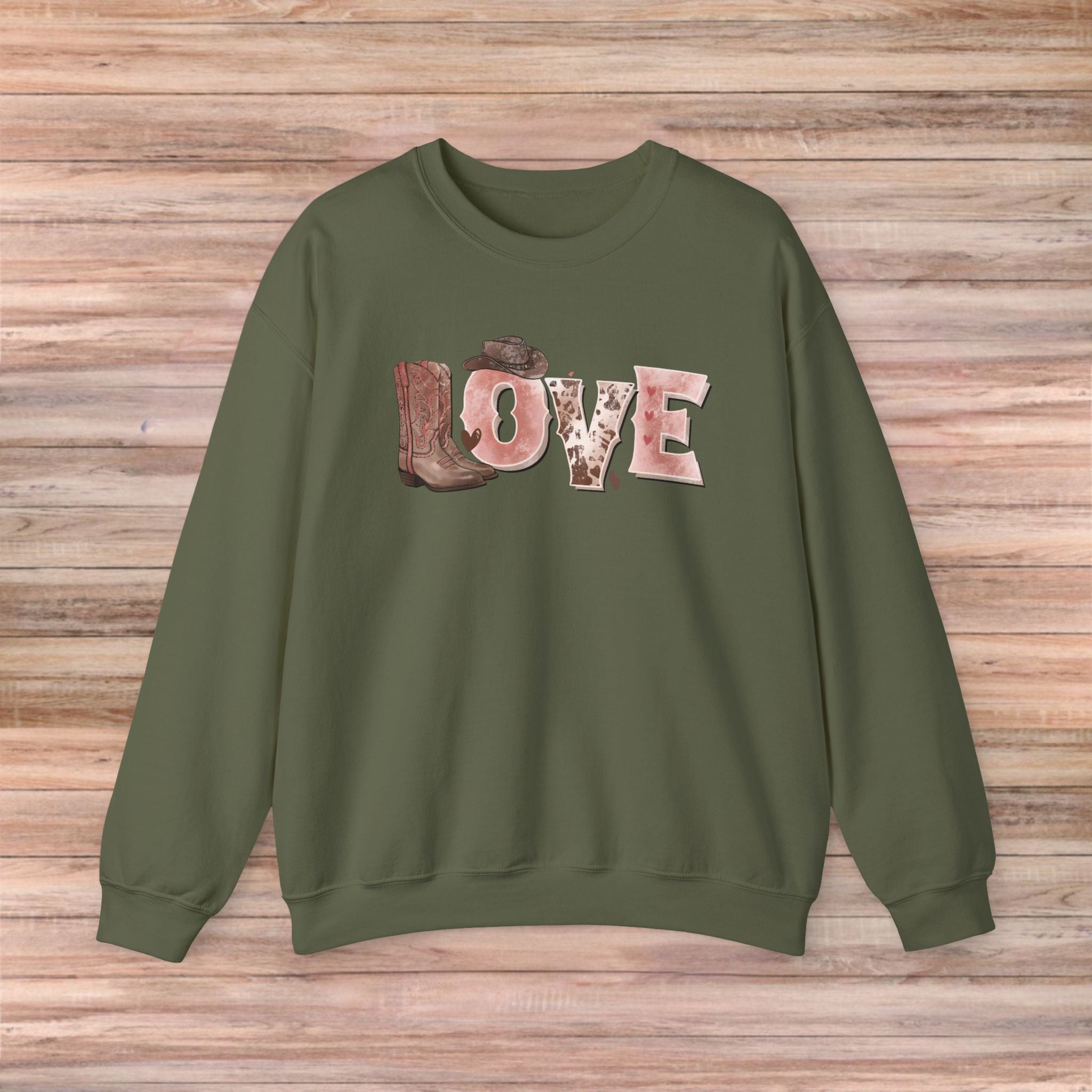 LOVE Cowboy boots Sweater