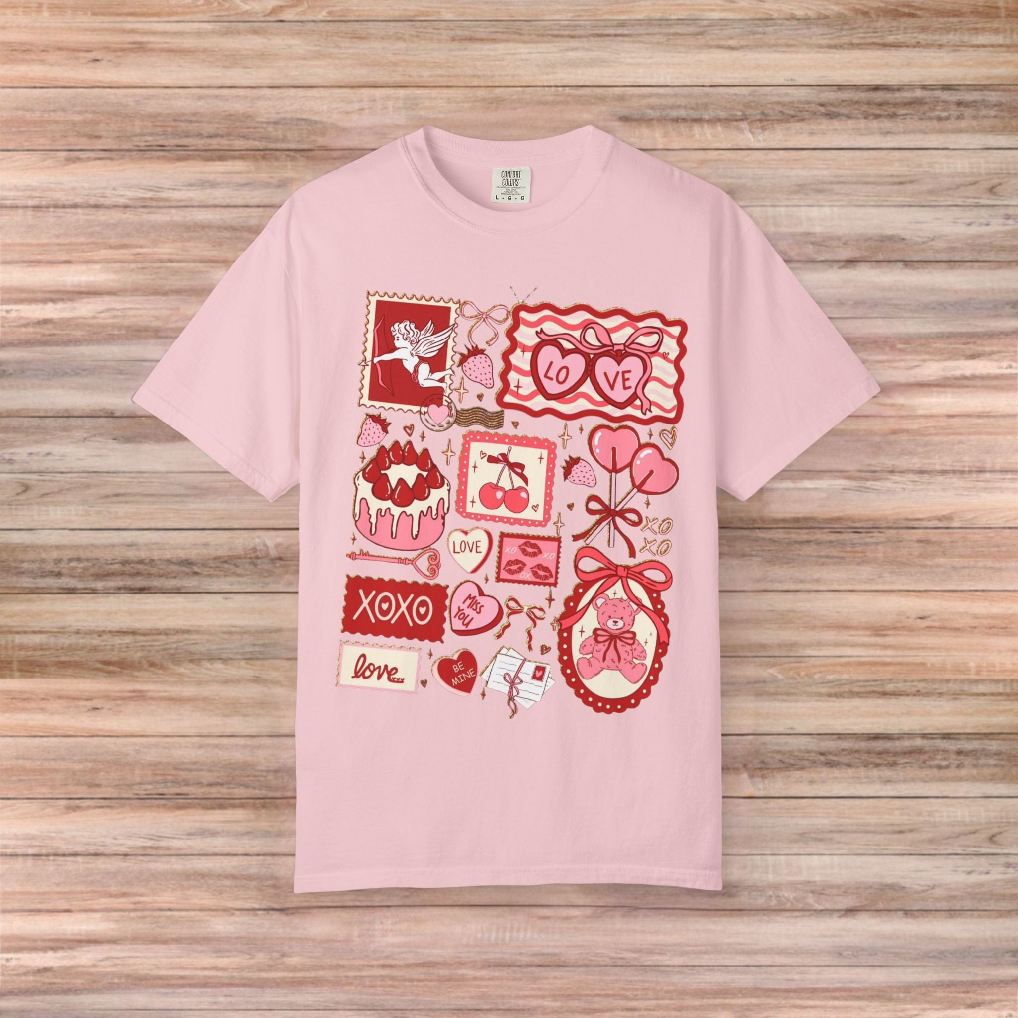 Valentines Vintage Card Post Tshirt