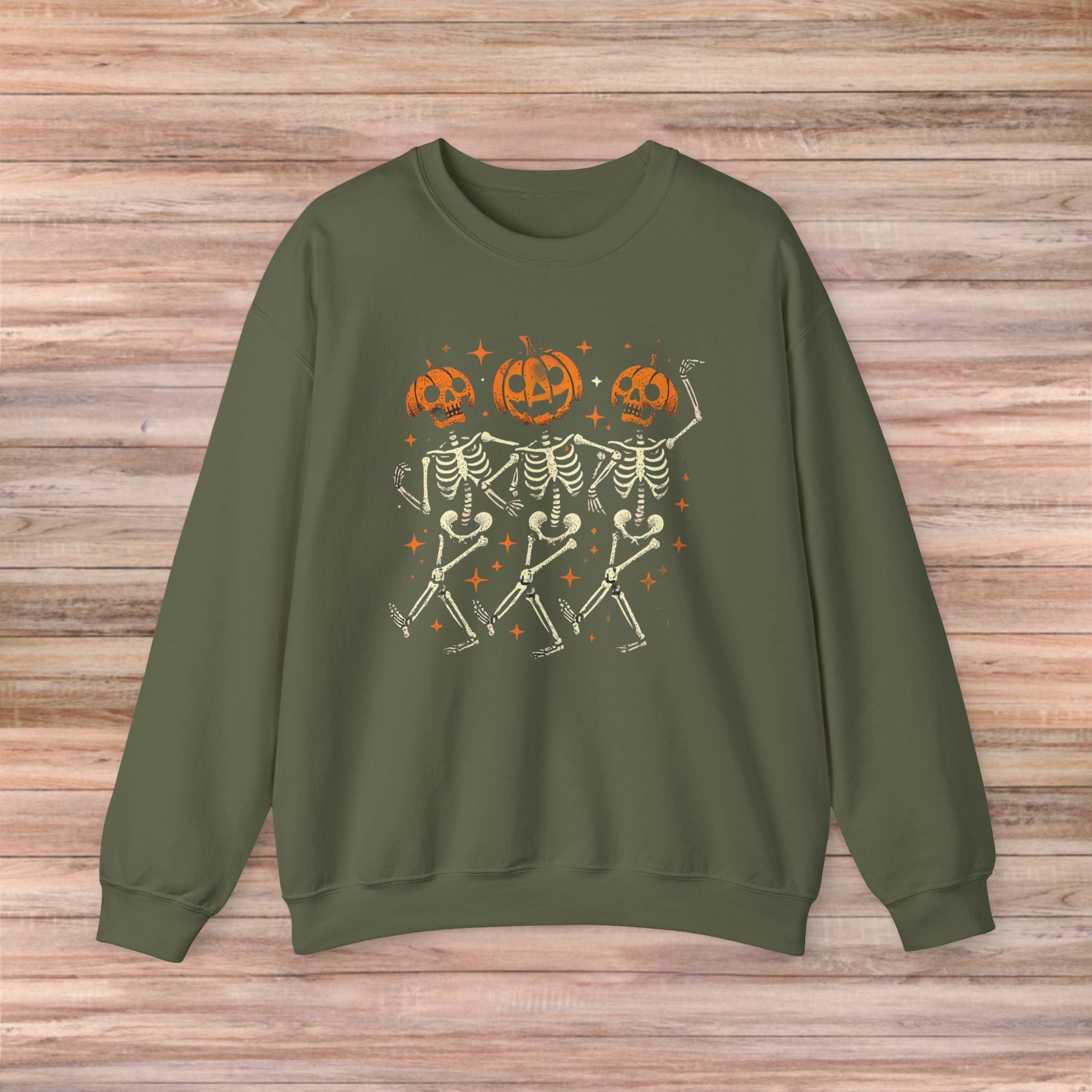 Pumpkin Skeleton Friends Sweater