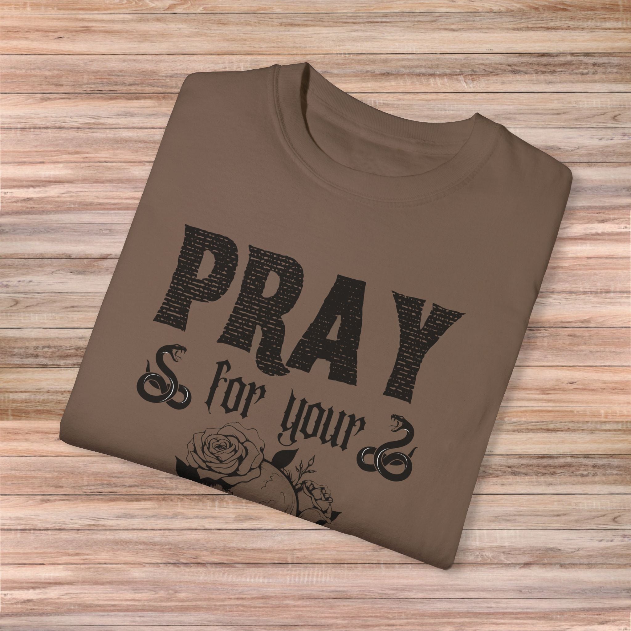 Pray for Your Enemies Skull Tshirt