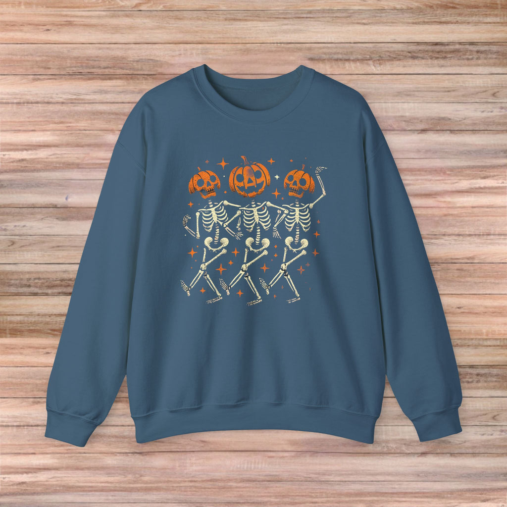 Pumpkin Skeleton Friends Sweater