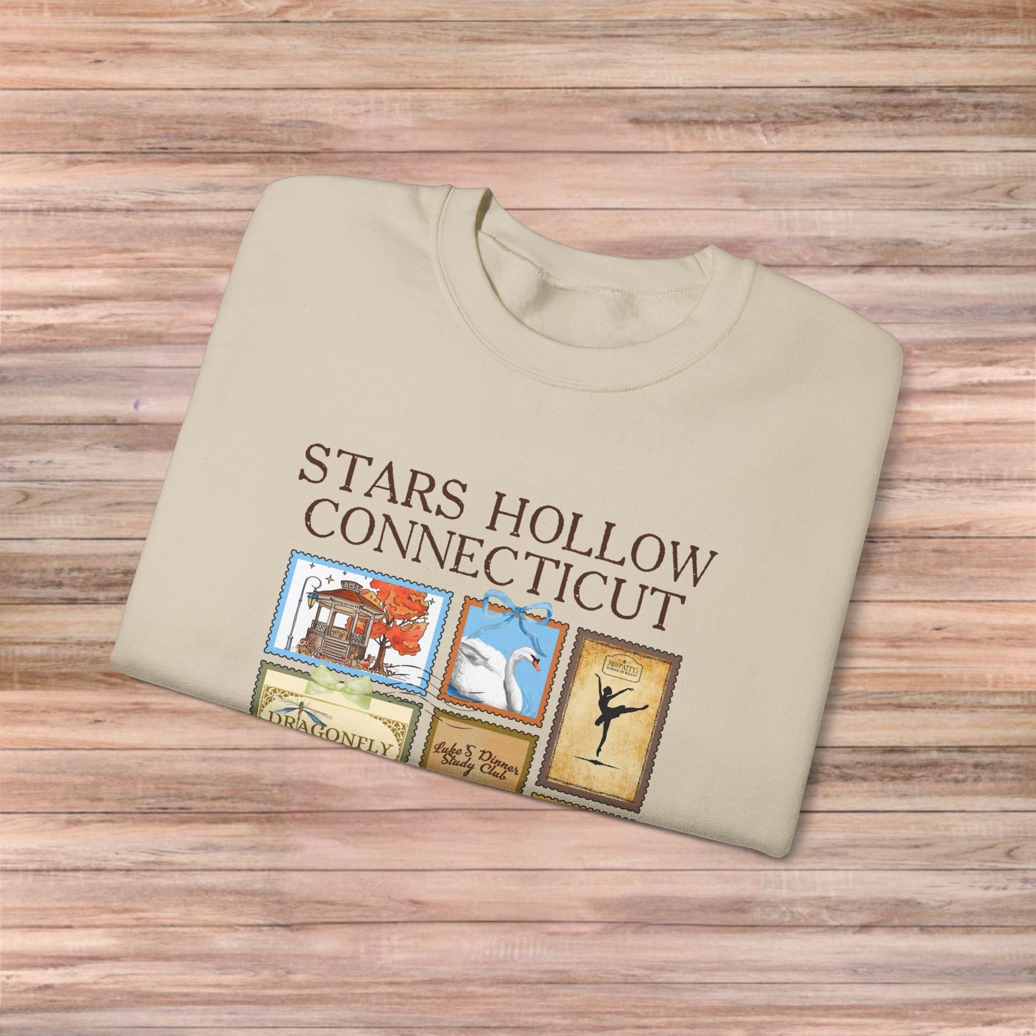 Stars Hollow Connecticut Post Stamp Sweater