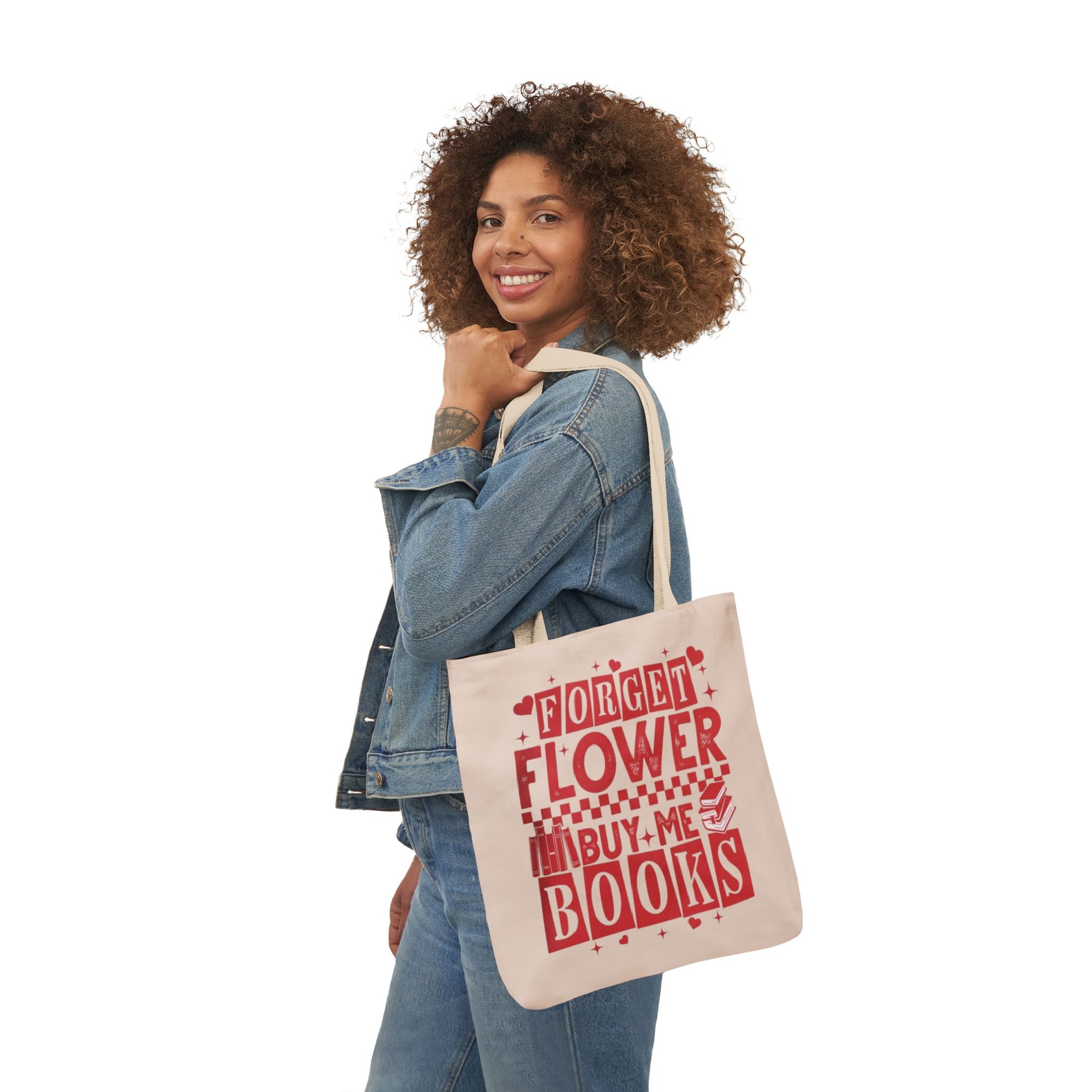 Forgot Flower Buy Me Books Tote Bag