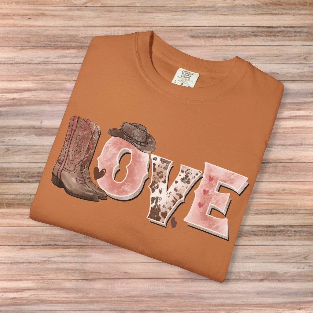 LOVE Cowboy boots Tshirt