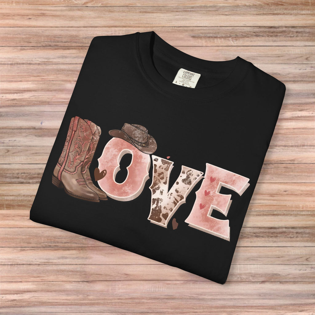 LOVE Cowboy boots Tshirt