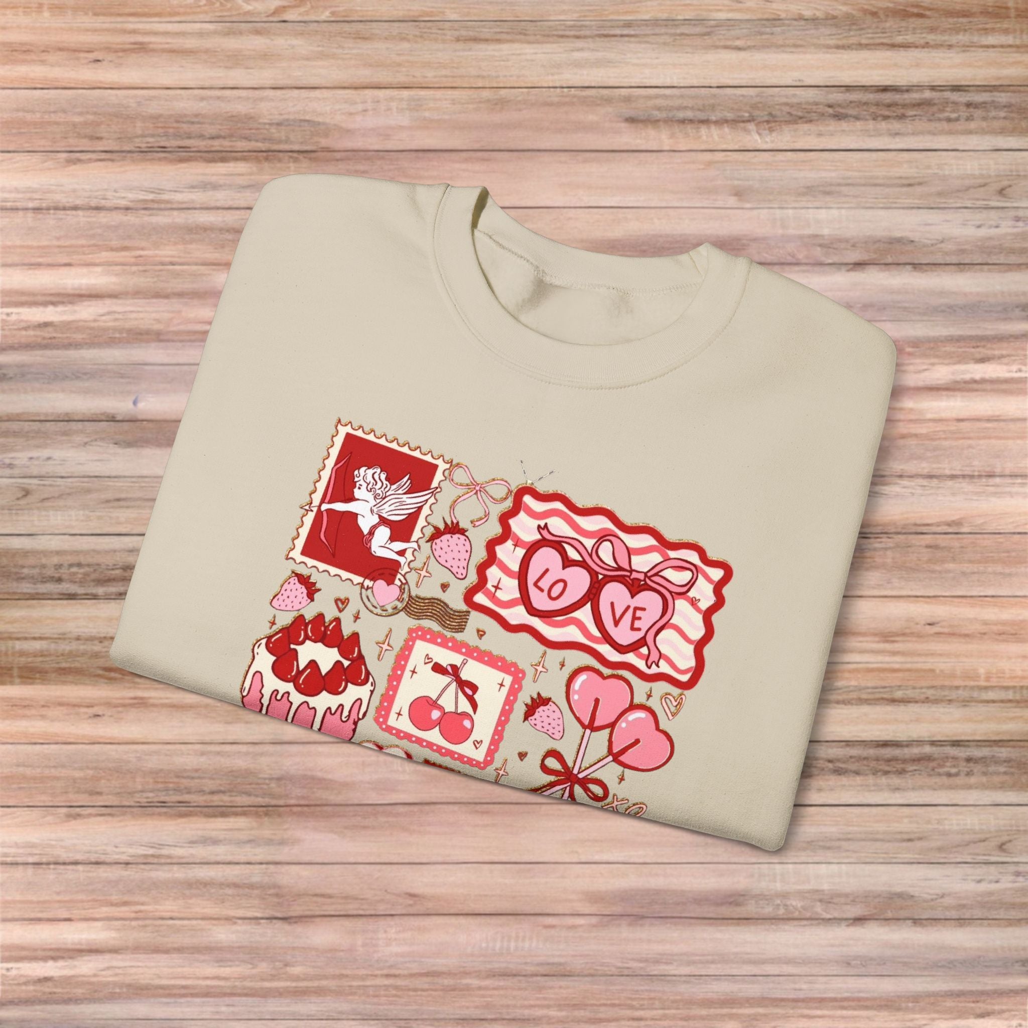 Valentines Vintage Cards Sweater