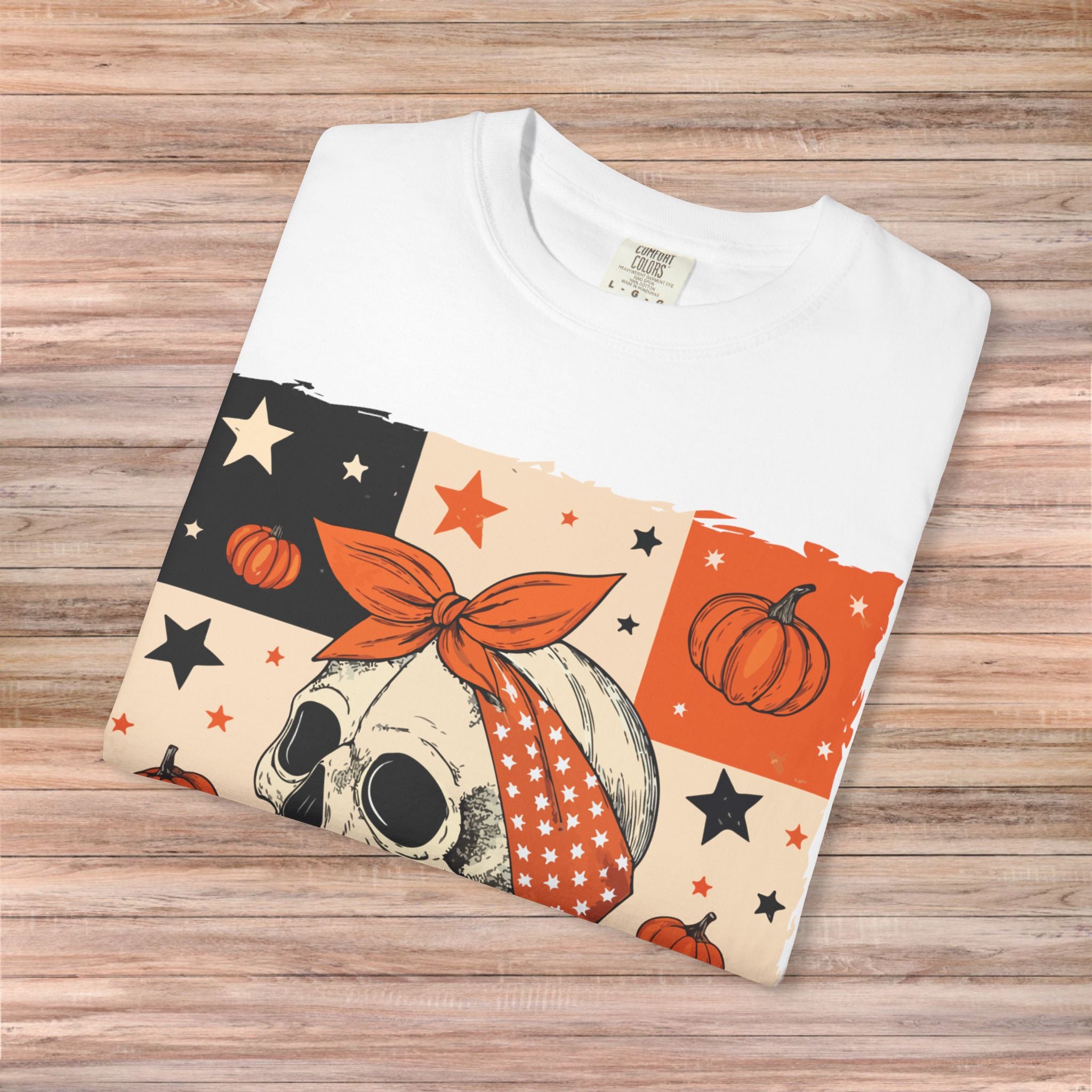 Vintage Halloween Skull Tshirt