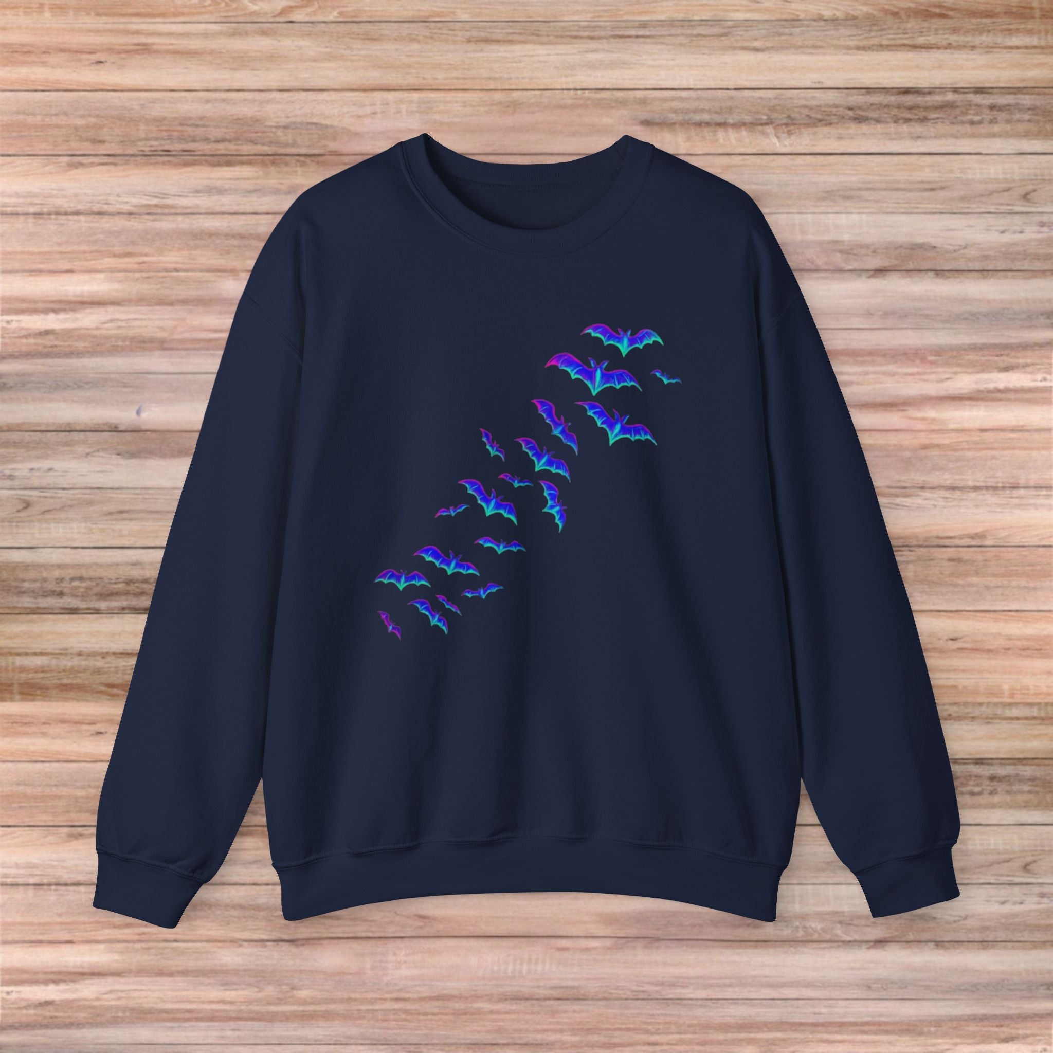 Neon Haunted House Sweater