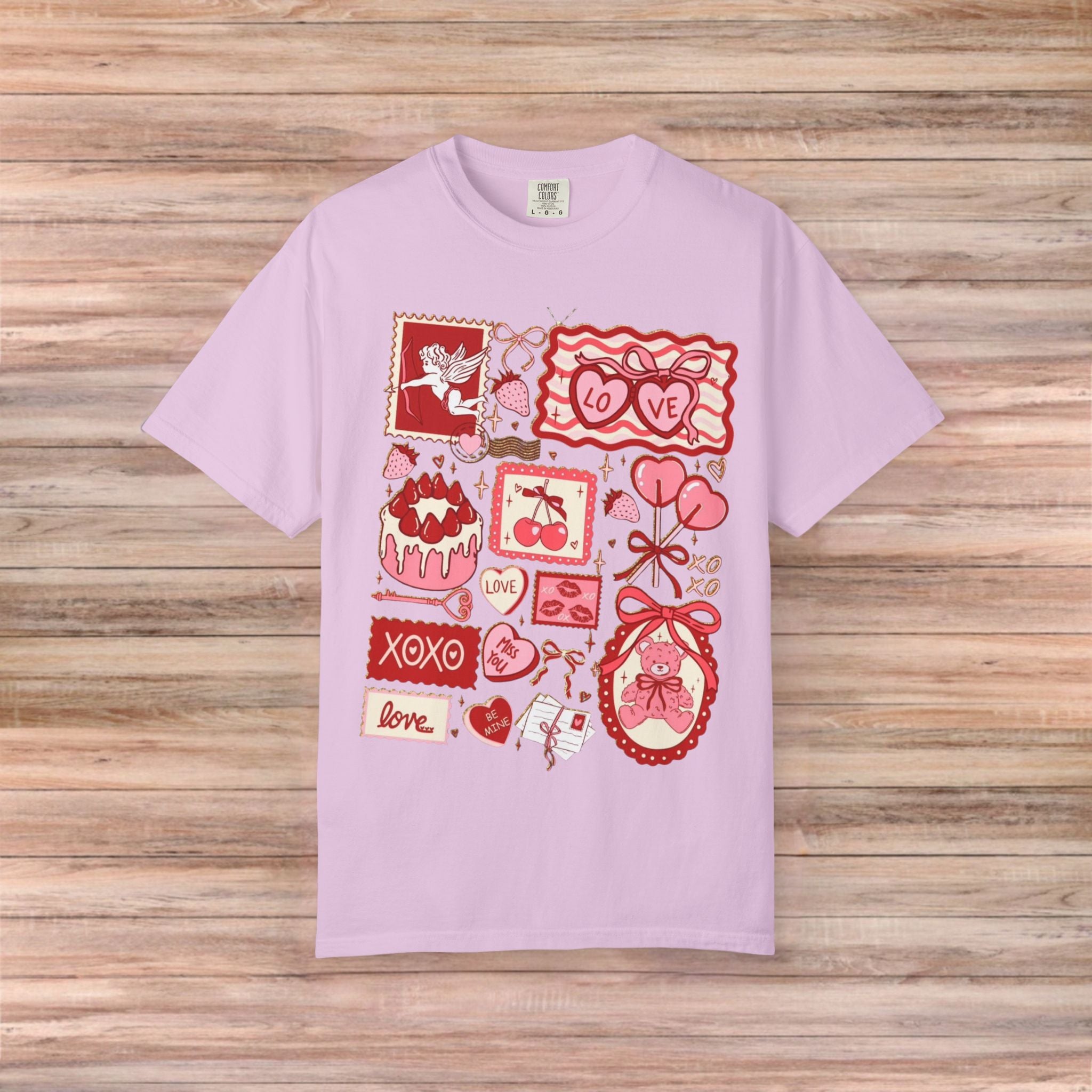 Valentines Vintage Card Post Tshirt