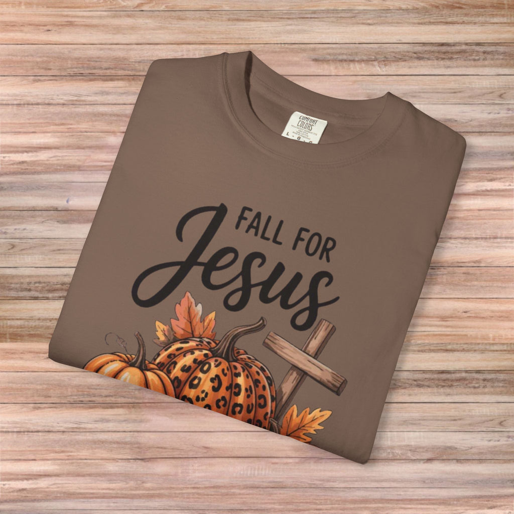Fall For Jesus He Never Leaves Tshirt