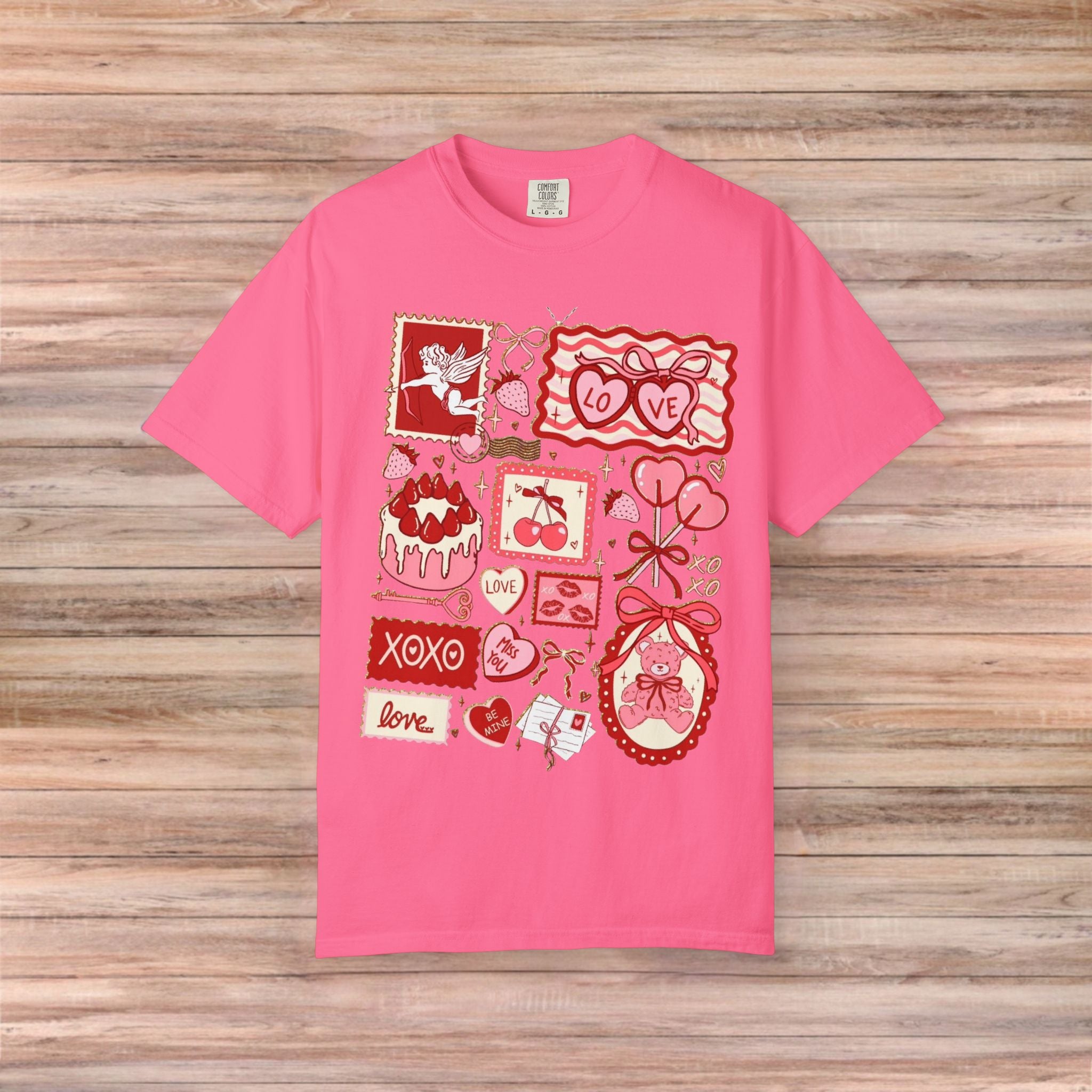 Valentines Vintage Card Post Tshirt