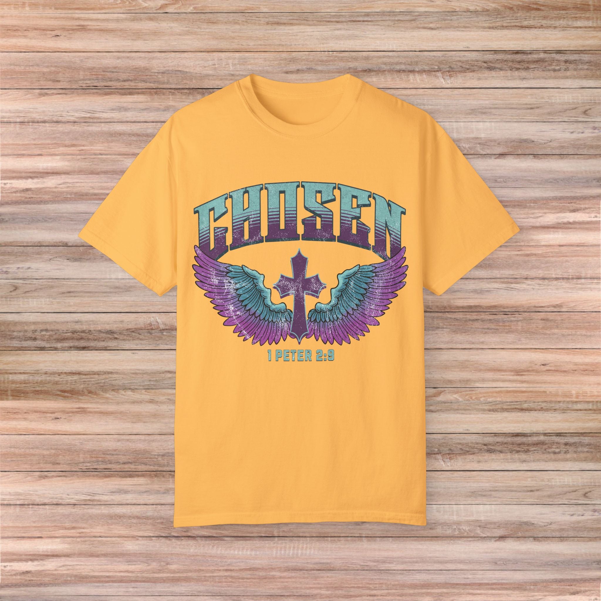 Chosen' with Wings & Cross Tshirt
